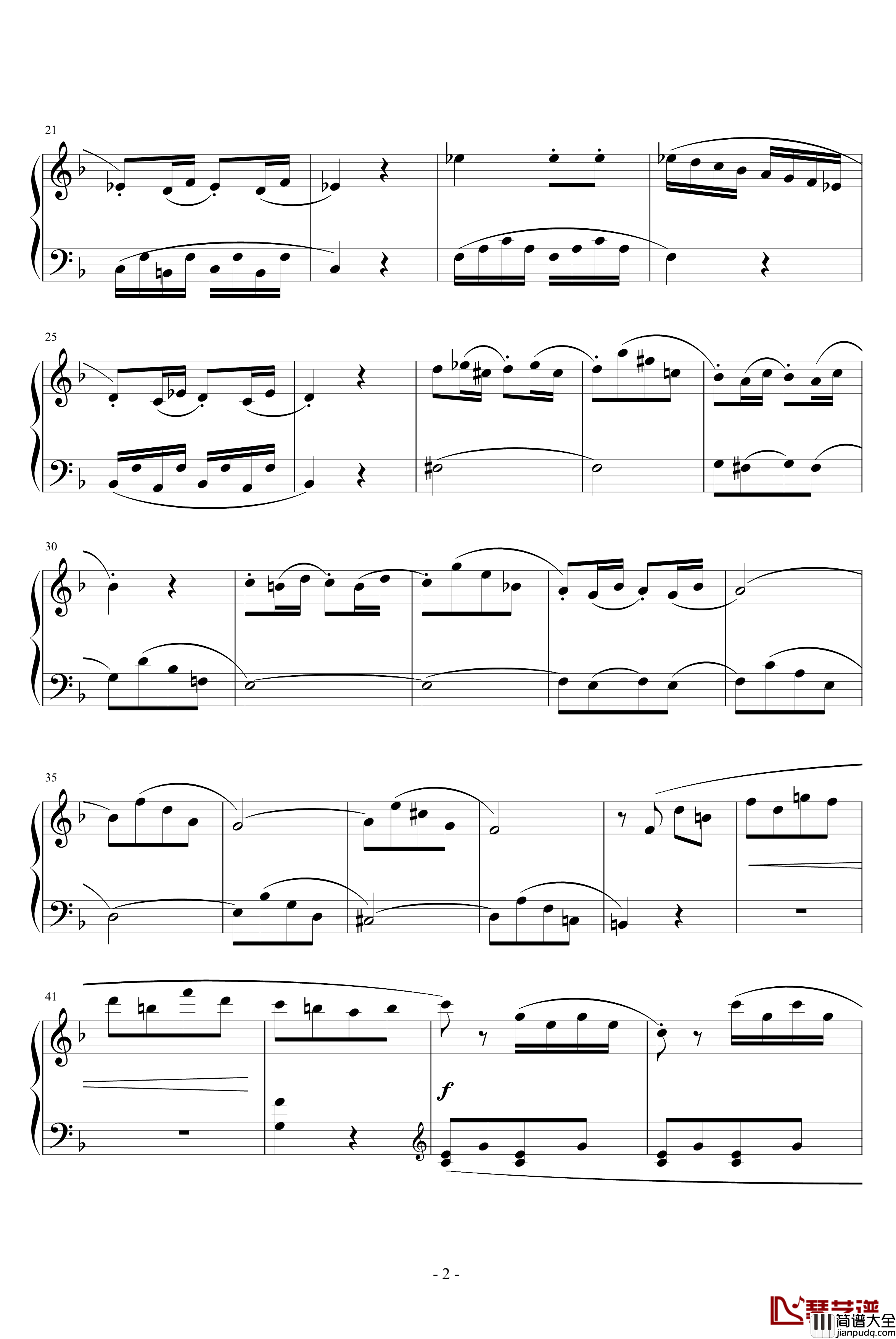 F大调小奏鸣曲_贝多芬_beethoven