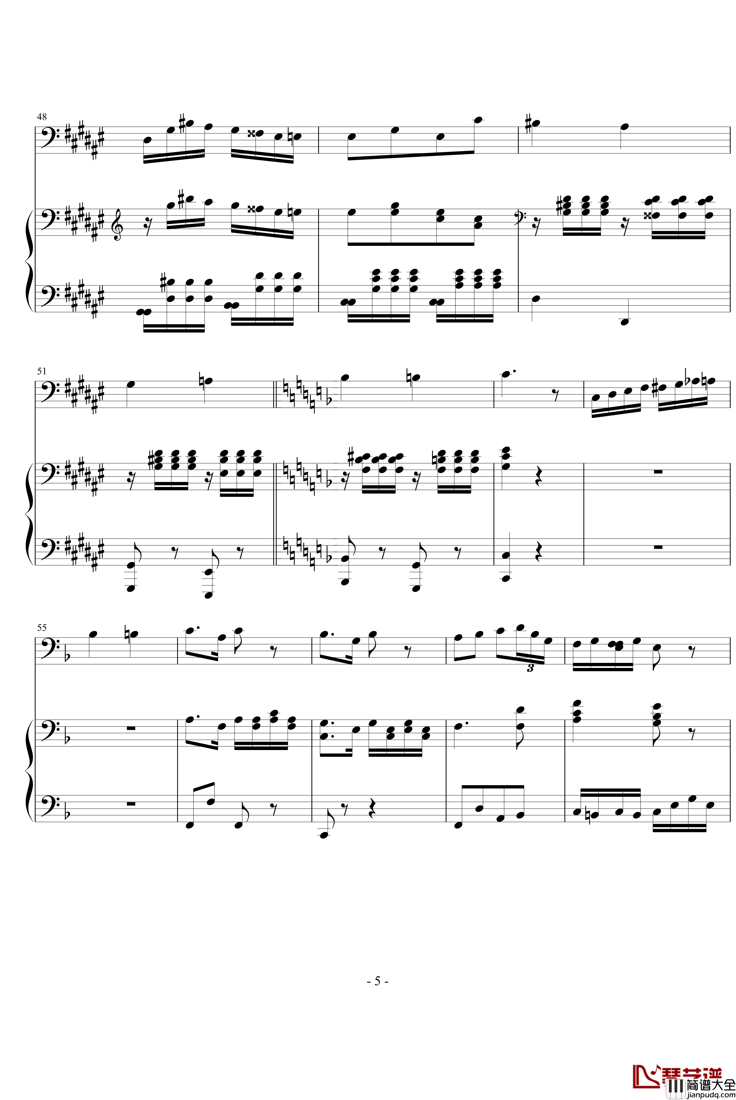 大提琴协奏曲钢琴谱_海顿