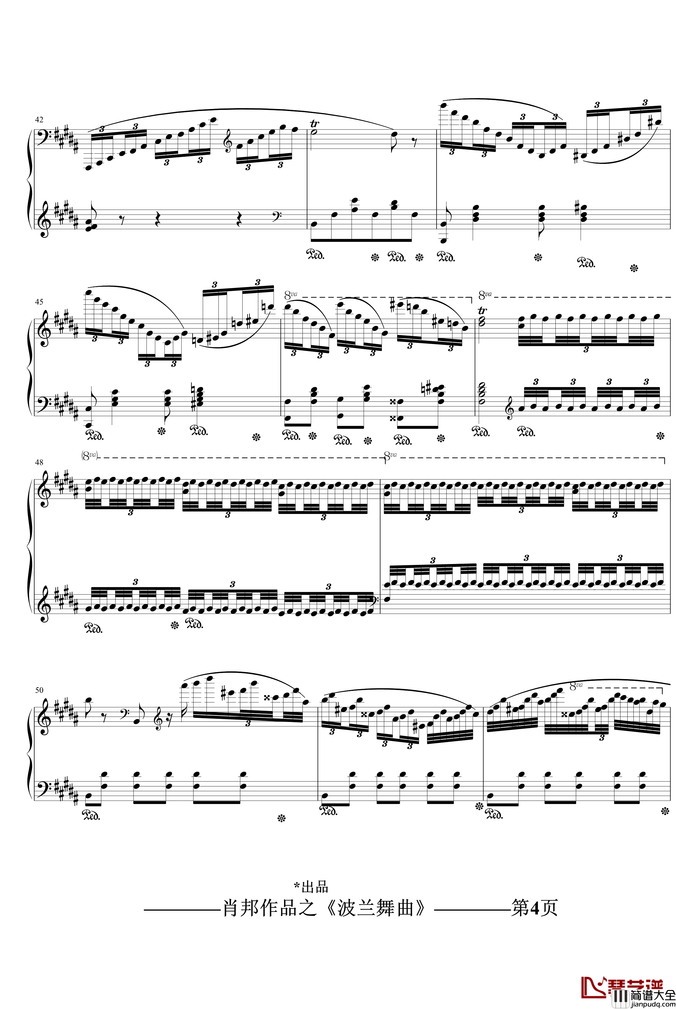 波兰舞曲钢琴谱_再制作_肖邦_chopin