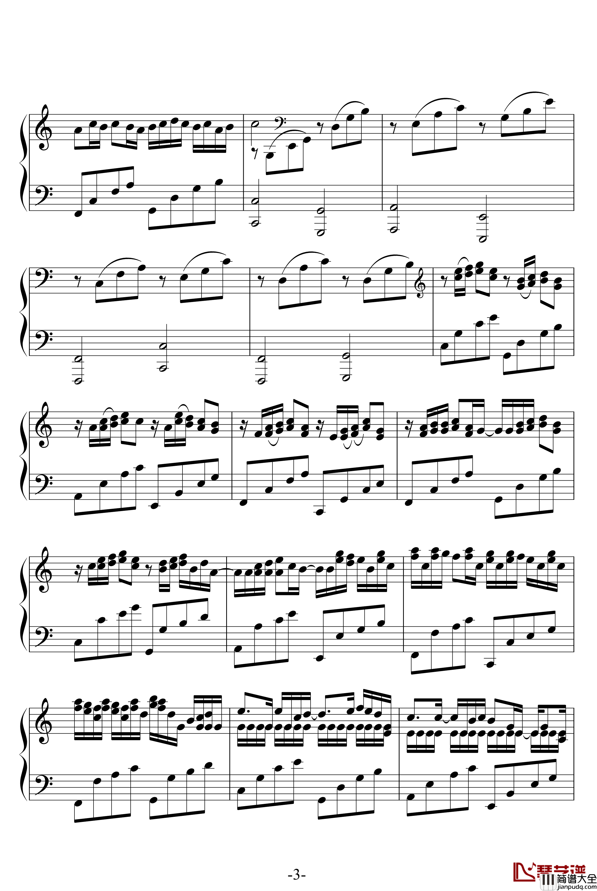 VARIATIONS_ON_THE_KANON钢琴谱_帕赫贝尔_Pachelbel