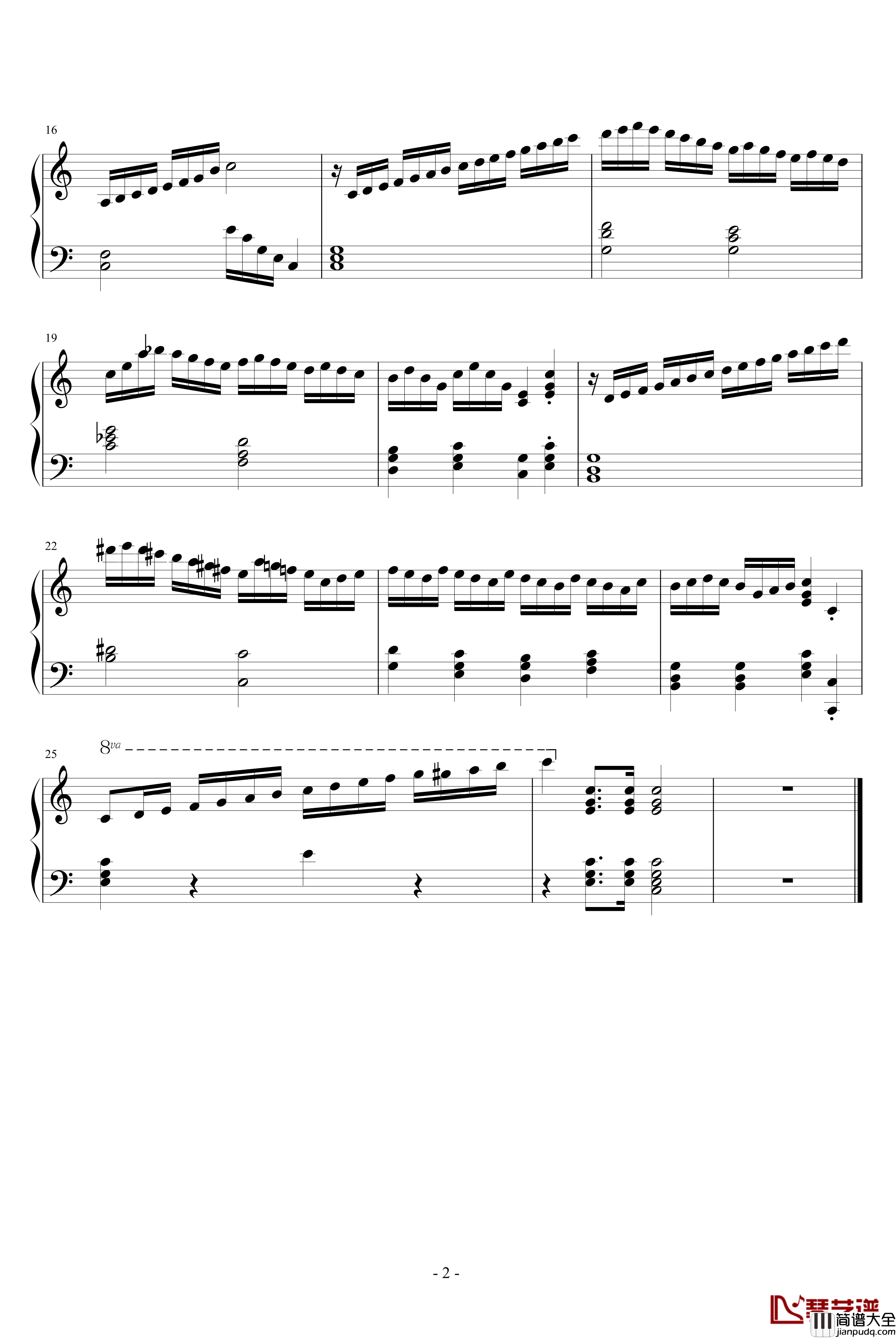 练习曲钢琴谱_梦的世界