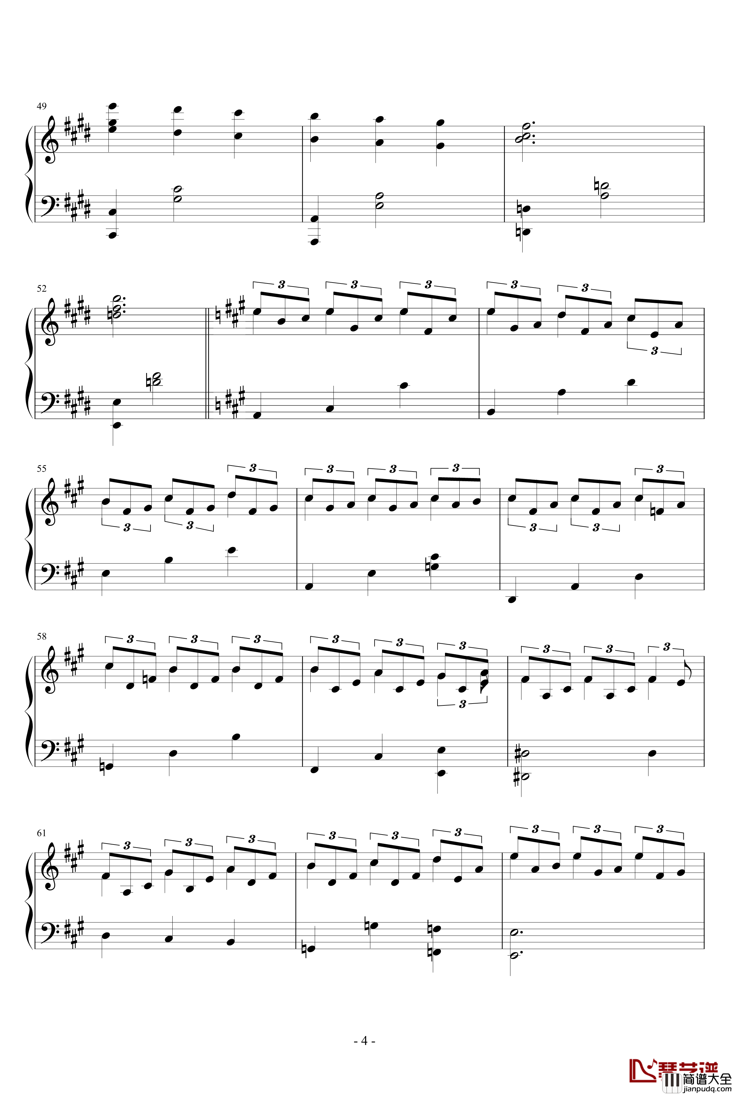 Sunday钢琴谱_joe_hisaishi