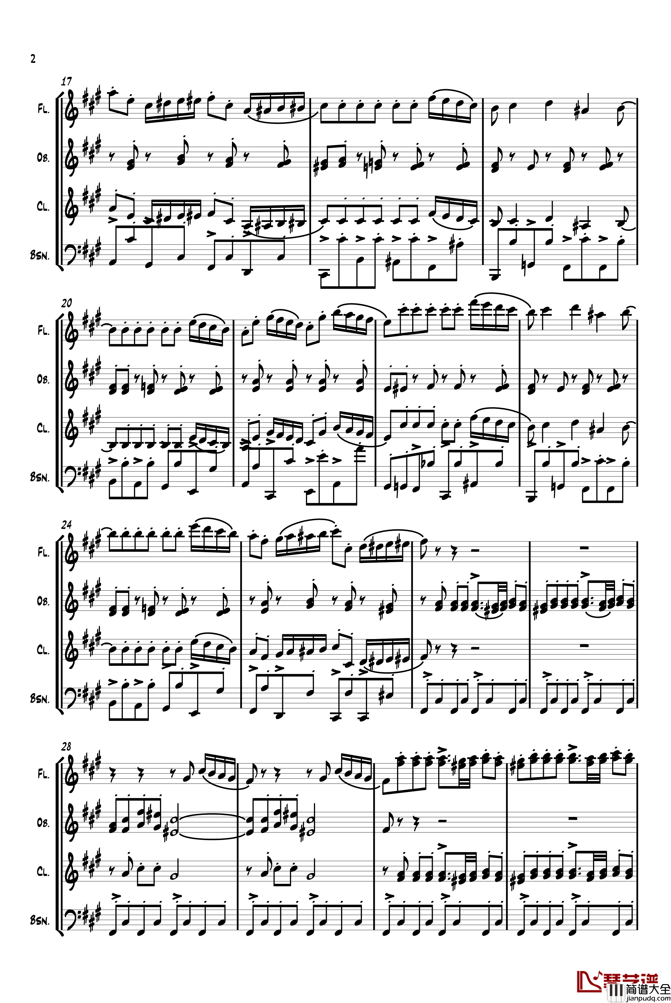 四小天鹅舞曲钢琴谱_柴科夫斯基_Peter_Ilyich_Tchaikovsky