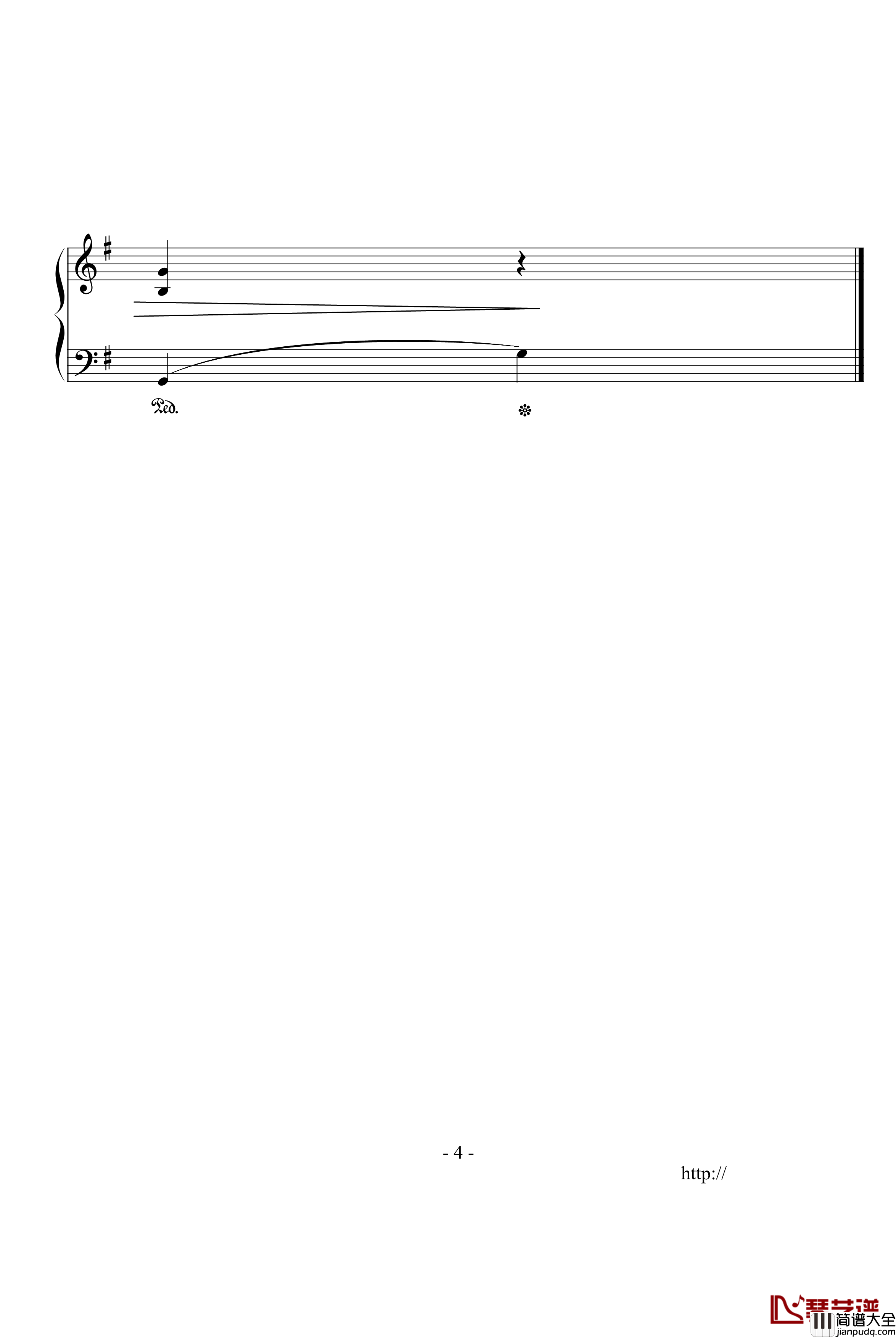 G大调小步舞曲钢琴谱_贝多芬_beethoven