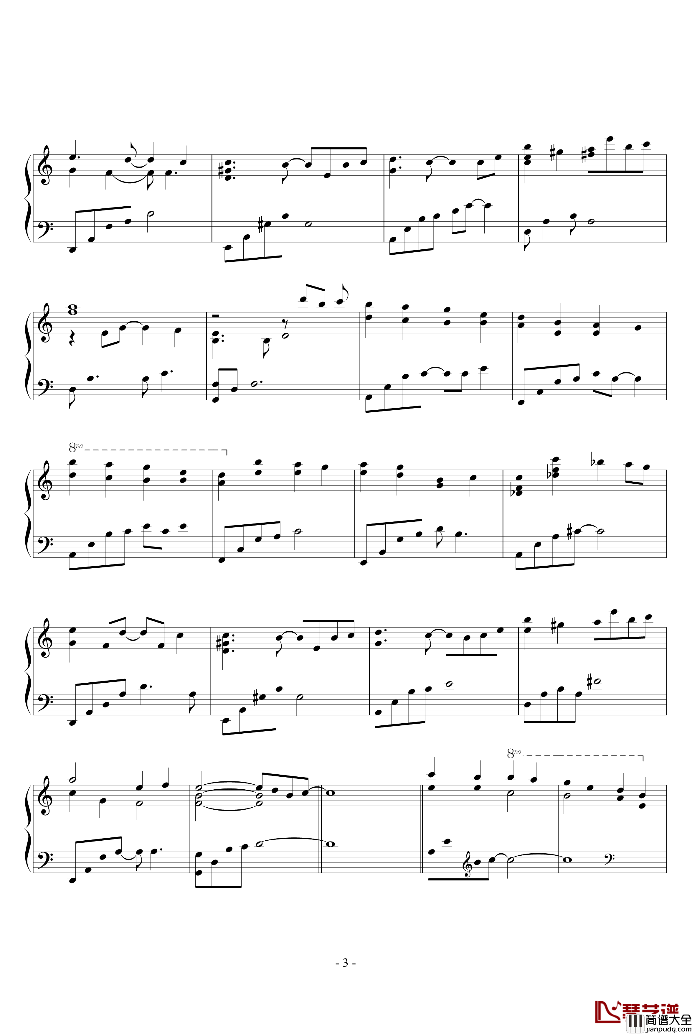 The_Scenery_Begins钢琴谱_Yiruma