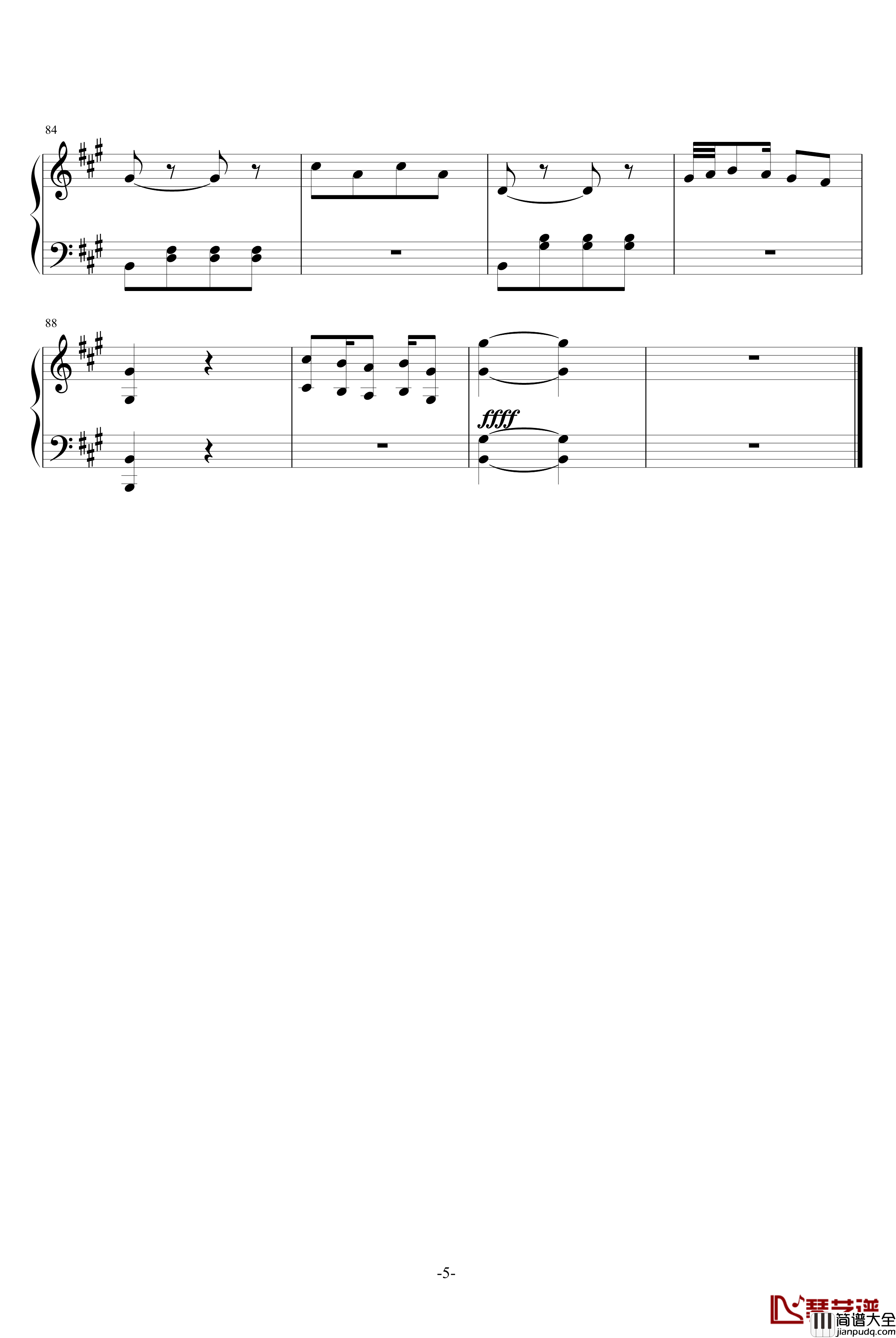 疯癫变奏曲钢琴谱_仿土耳其进行曲_rockyou