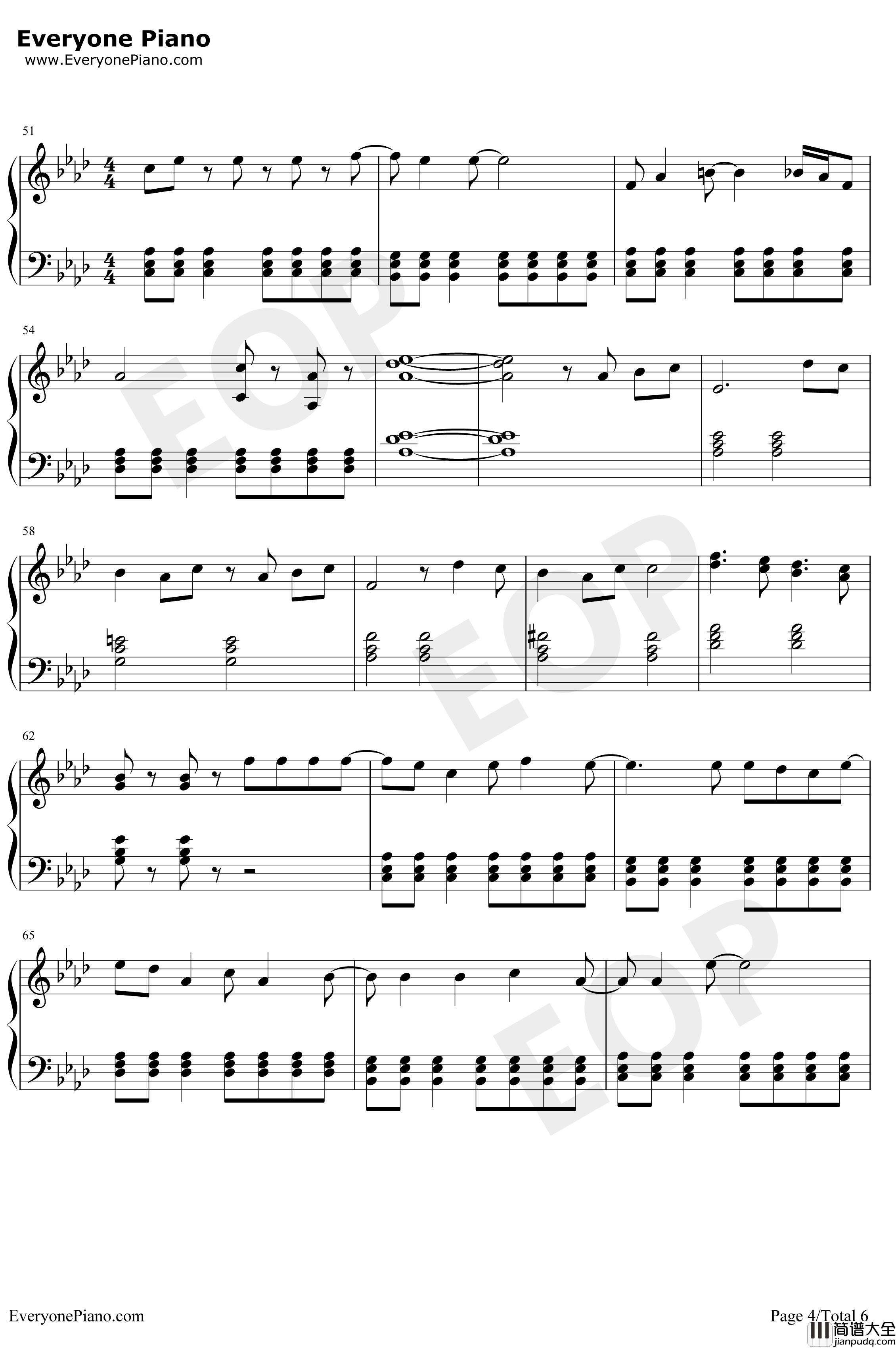 Hooked_on_a_Feeling钢琴谱_BlueSwede_银河护卫队OST
