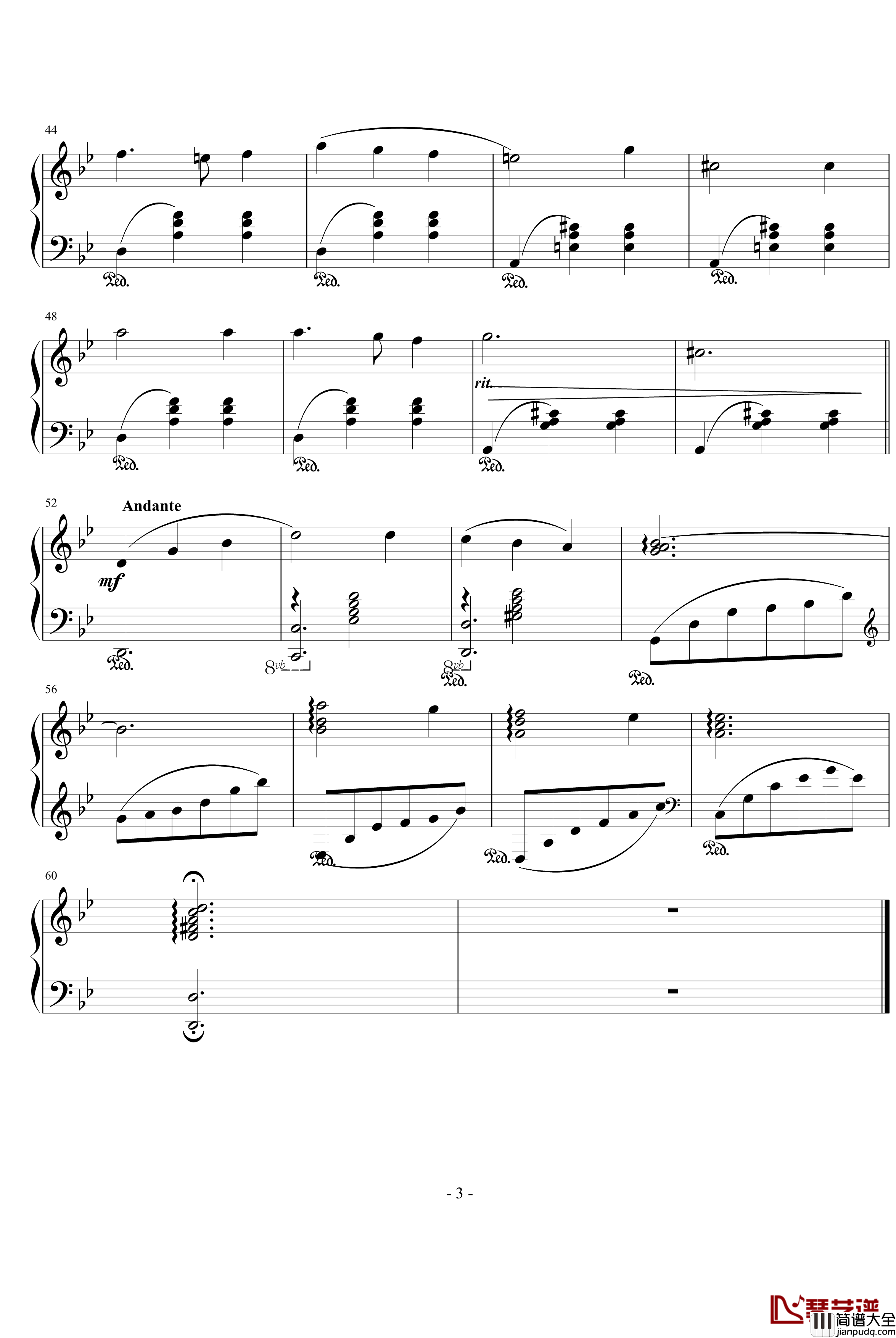 人生像旋转木马钢琴谱_哈尔的移动城堡插曲_綾楓版_久石让