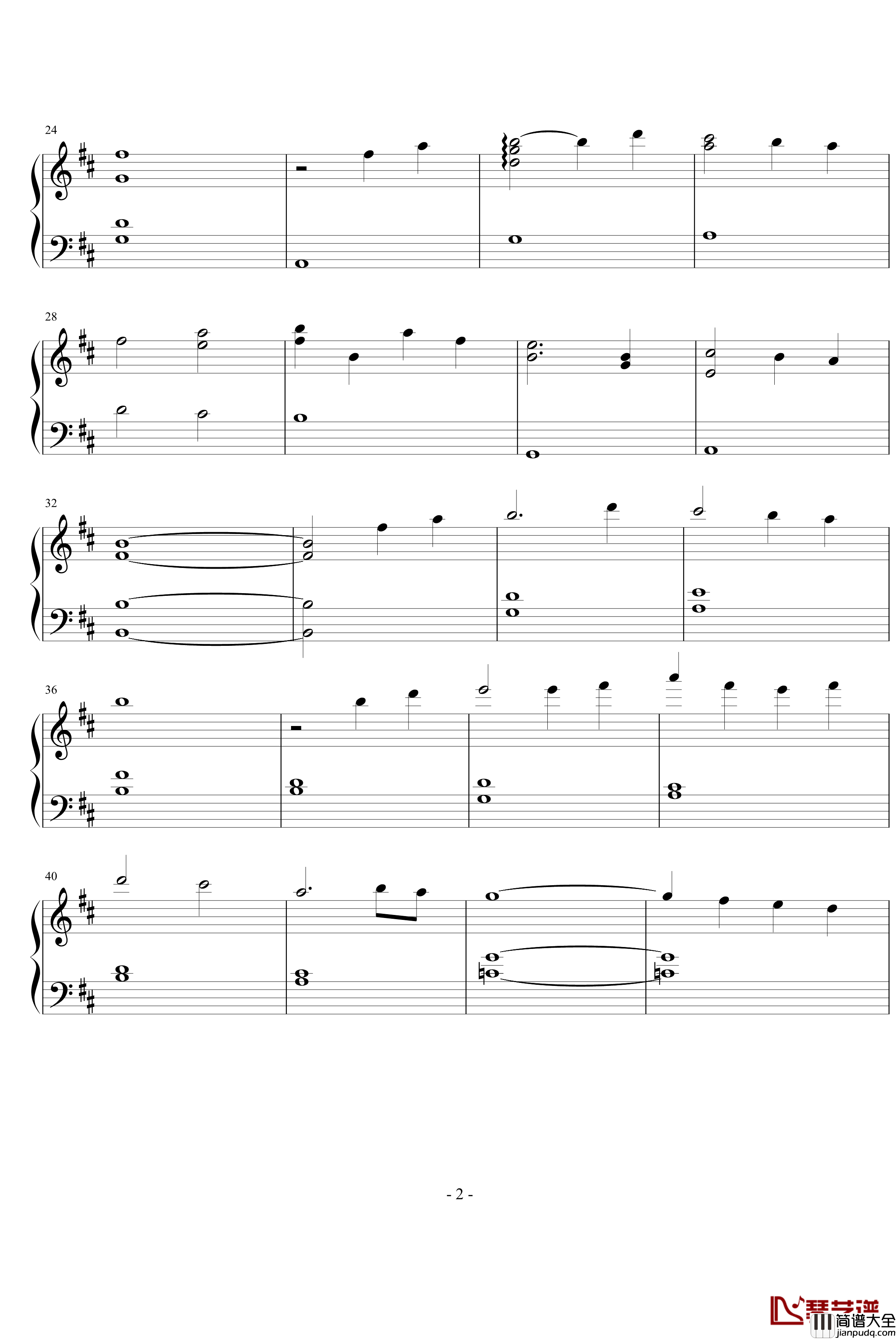 东风钢琴谱_Clannad_动漫影视