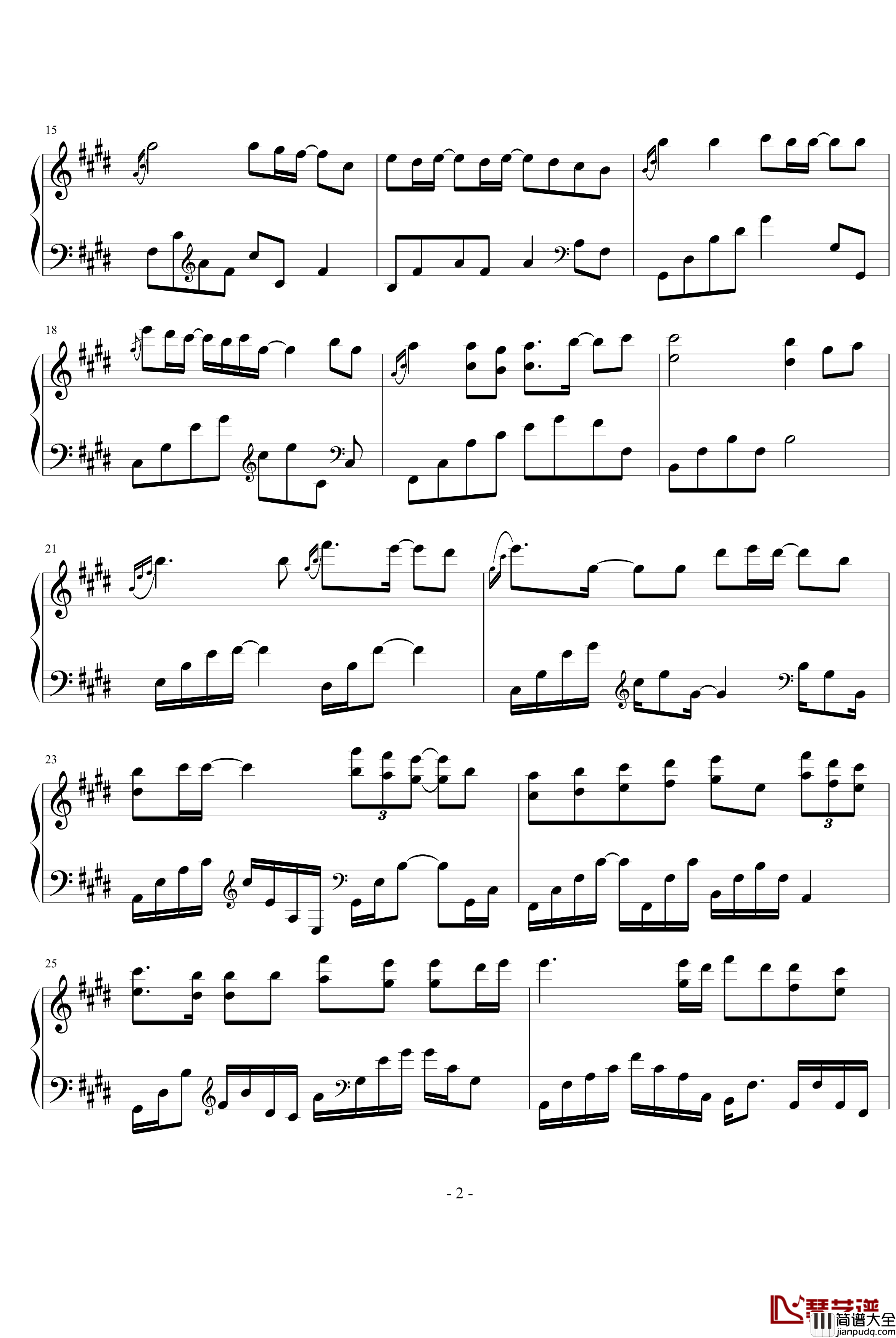 后爱钢琴谱_Yiruma_Piano_Solo