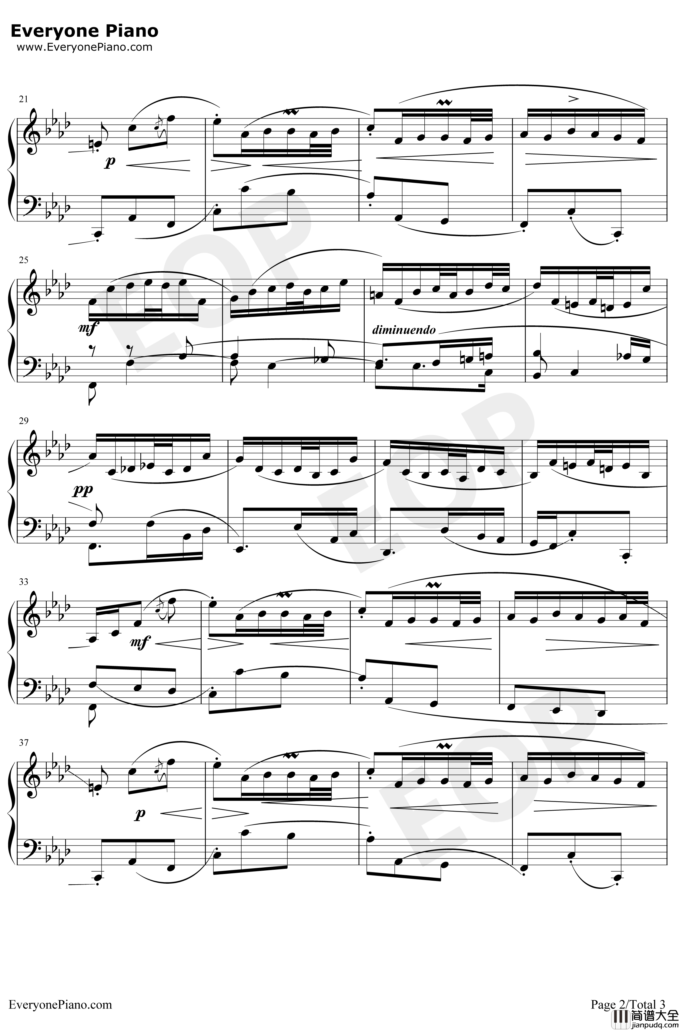 序曲28钢琴谱_巴赫_巴赫初级钢琴曲集
