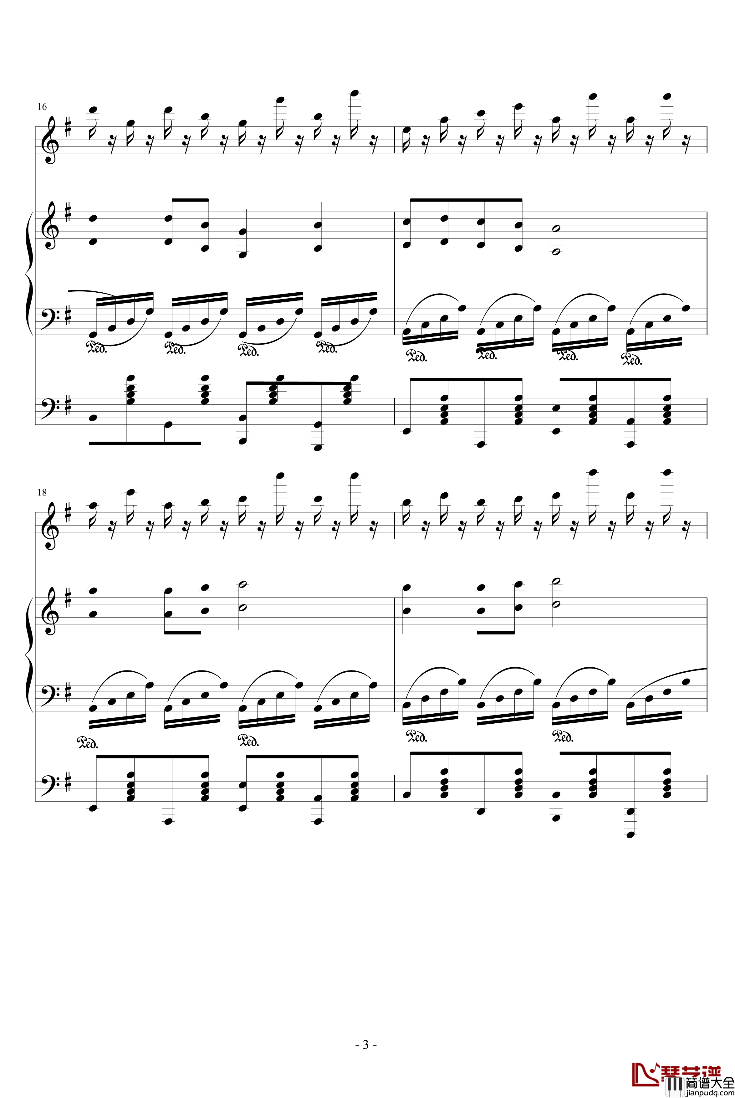 Butterfly_Dance钢琴谱_蝶の舞_DJ兔子舞