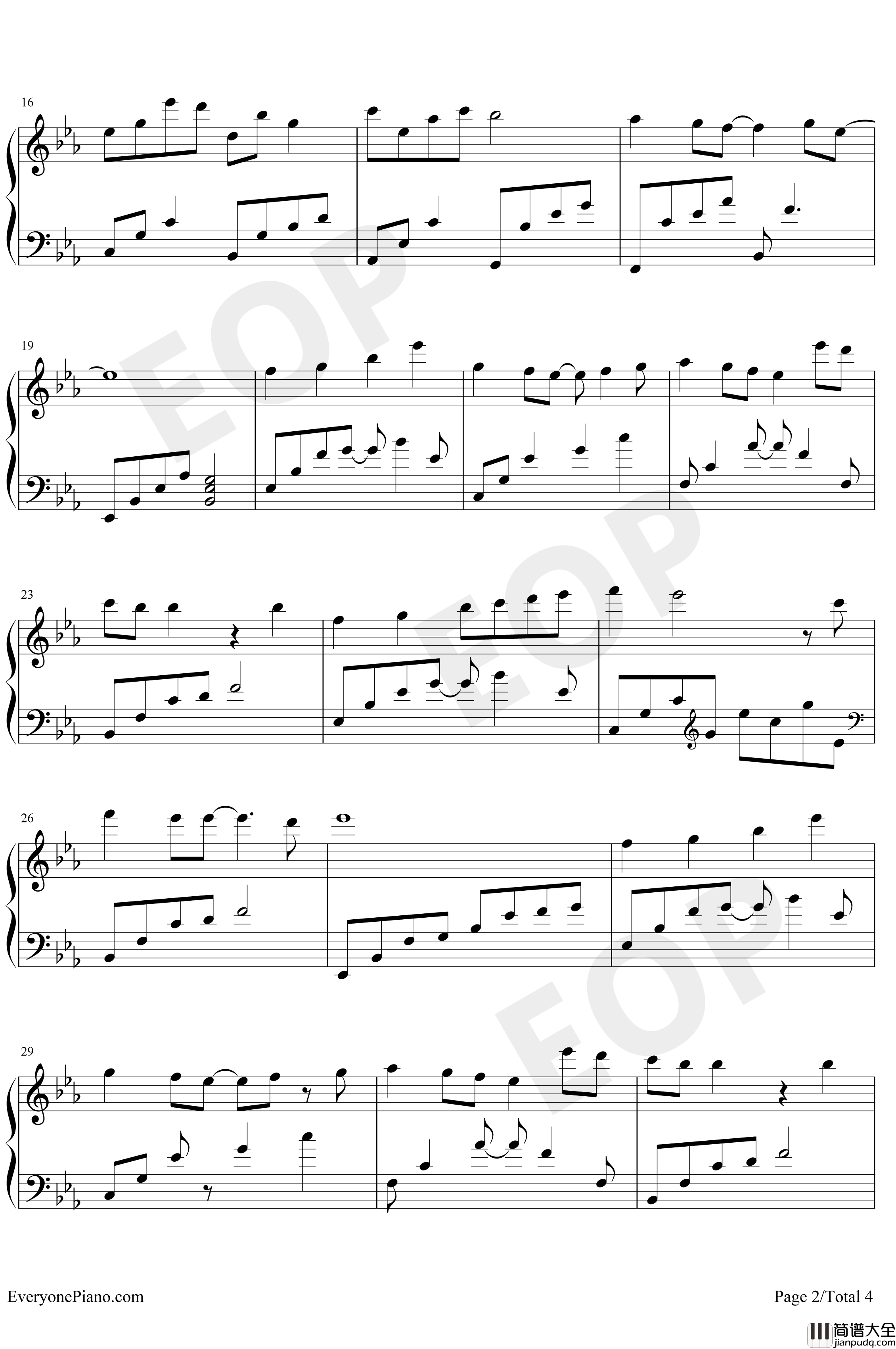 The_World_Is_Asleep钢琴谱_IsotlanD_完美版