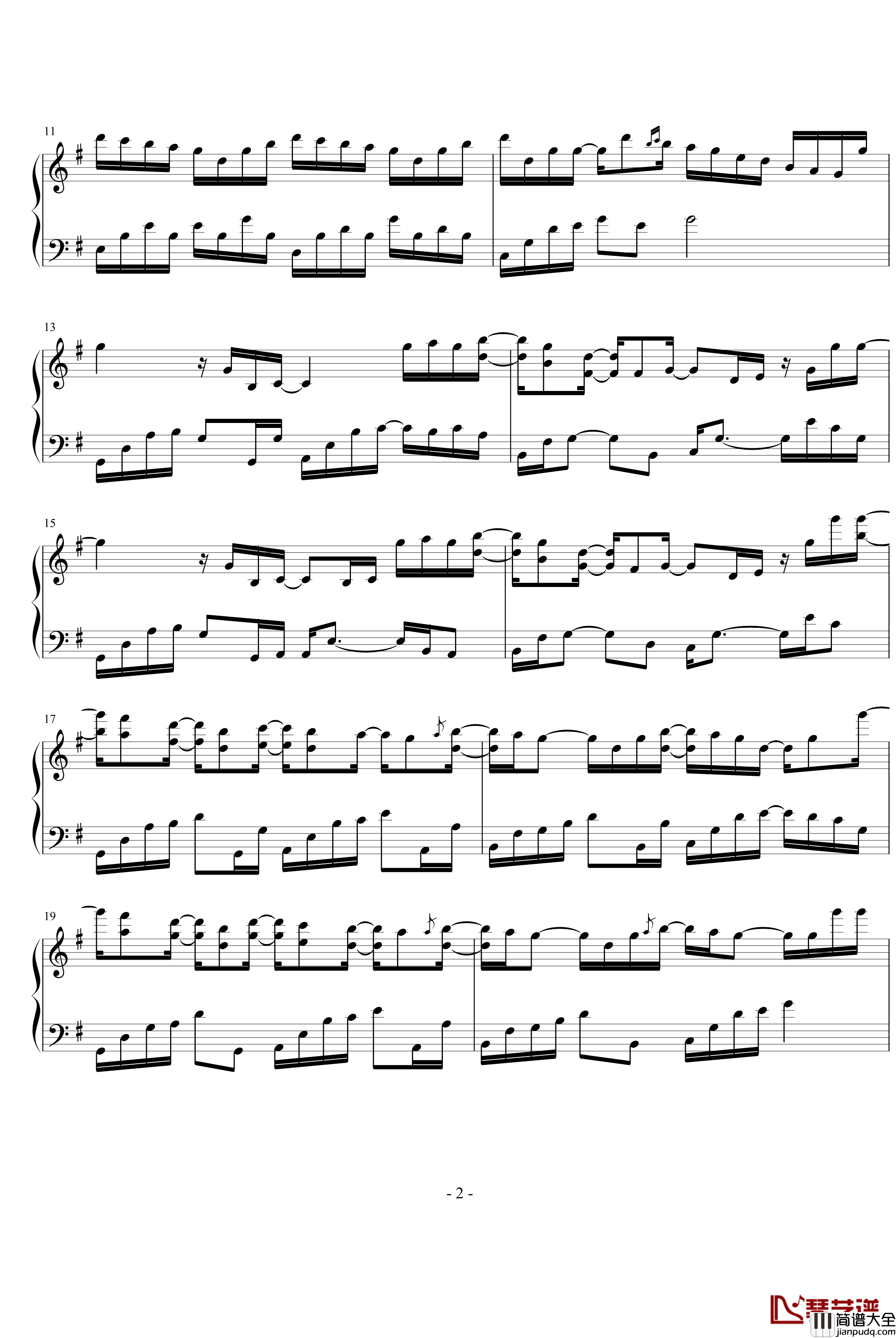 It's_your_day钢琴谱_Yiruma