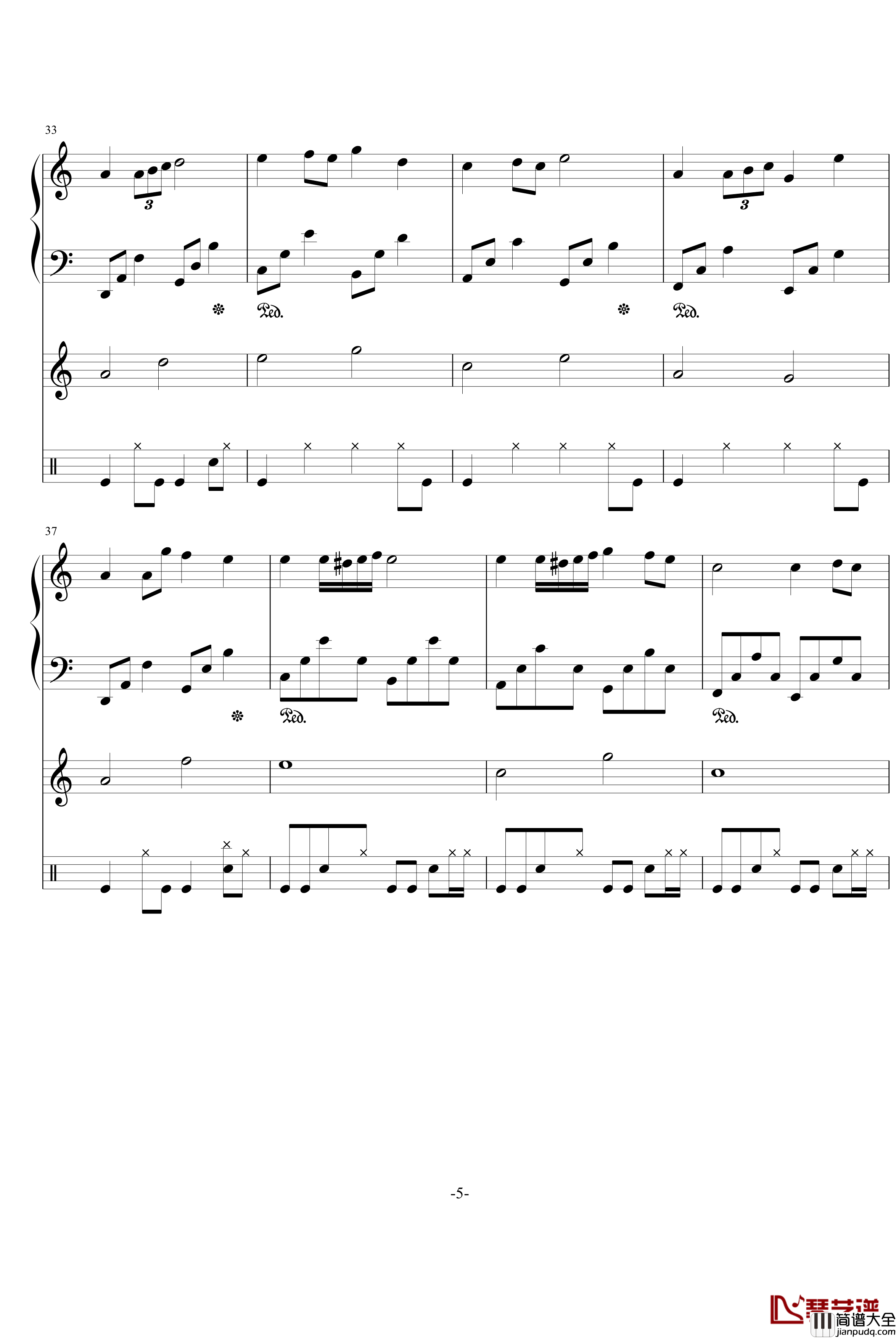 回忆那一天钢琴谱_PianoYZ