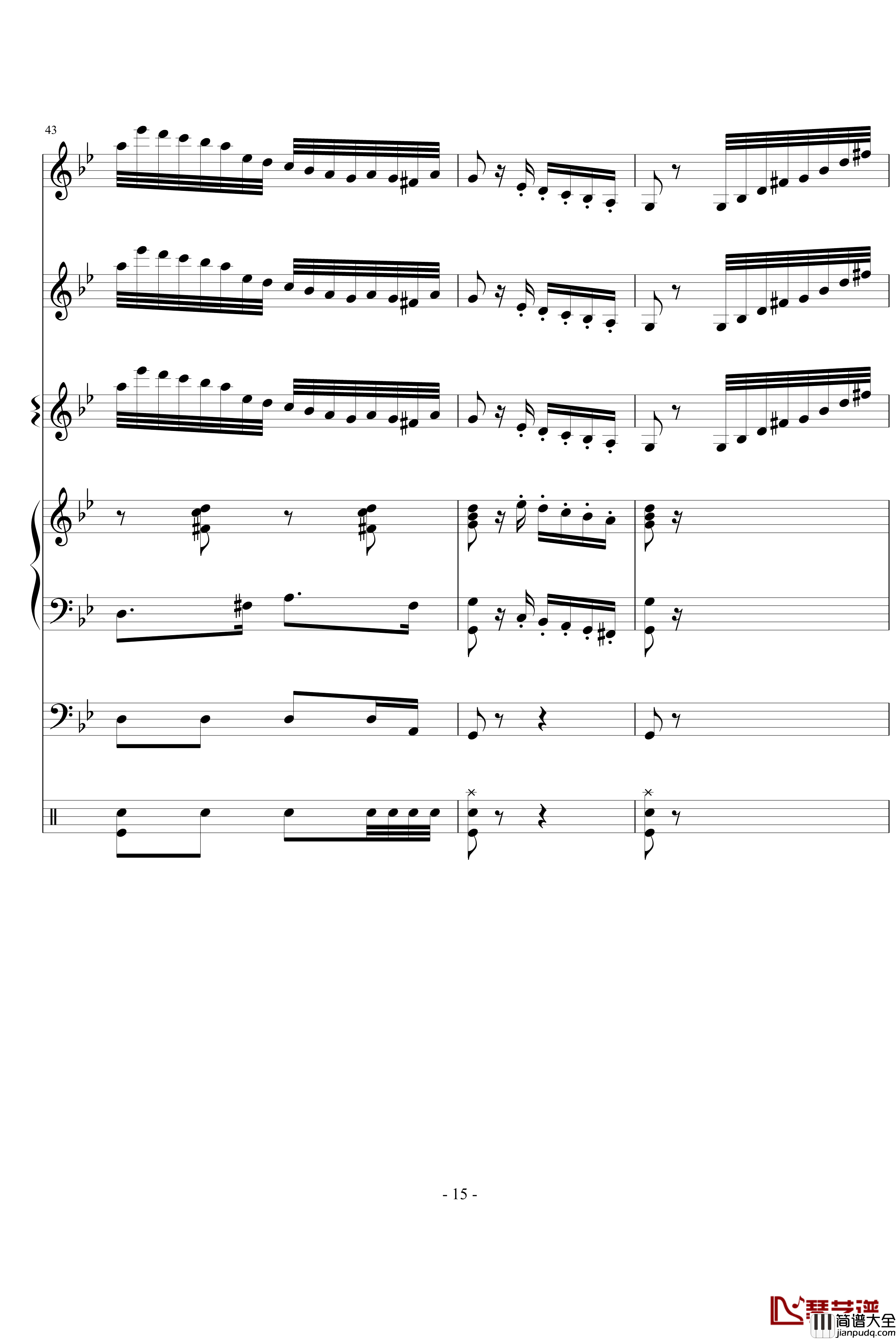 化妆舞会钢琴谱_世界名曲
