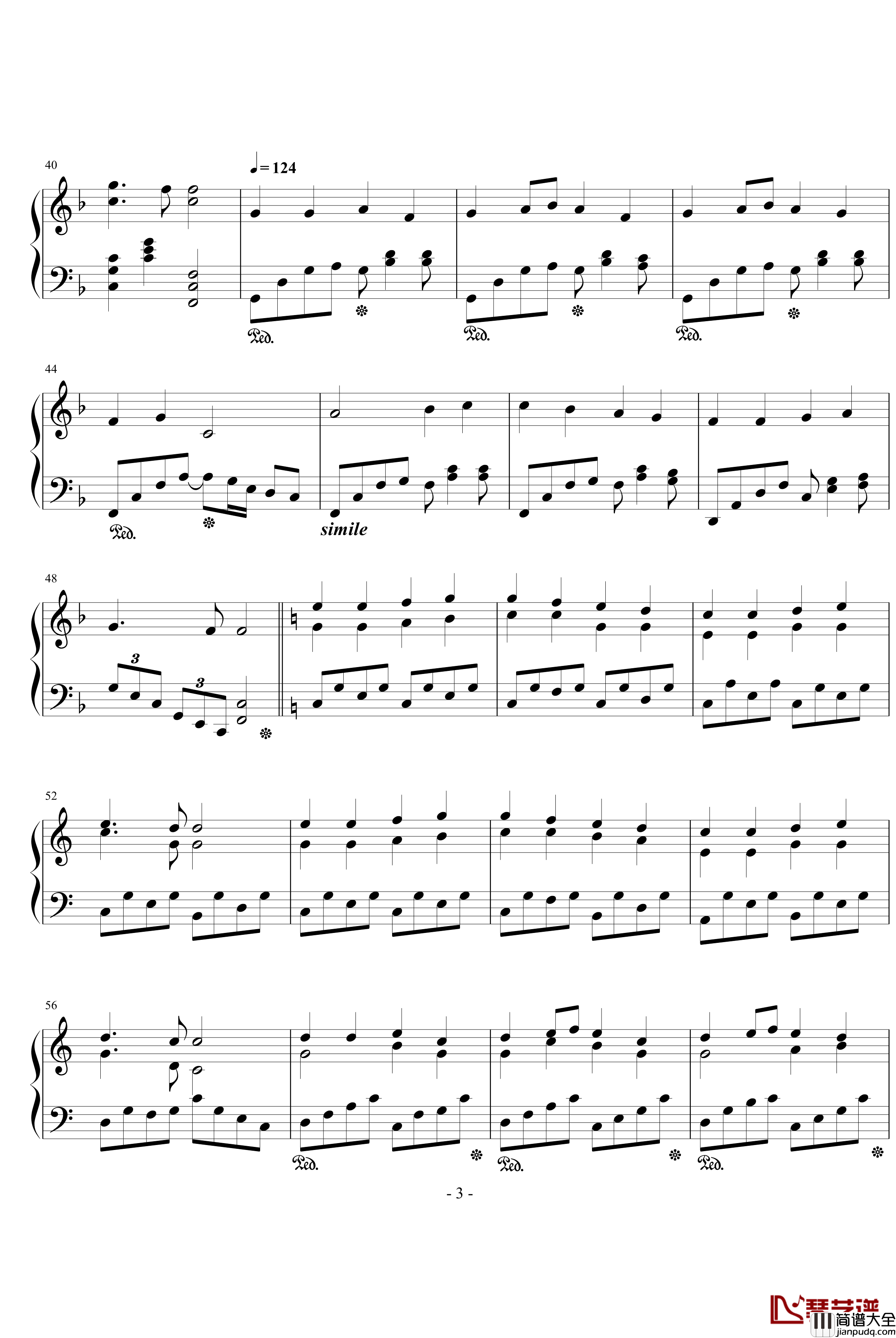 欢乐颂钢琴谱_改_贝多芬_beethoven