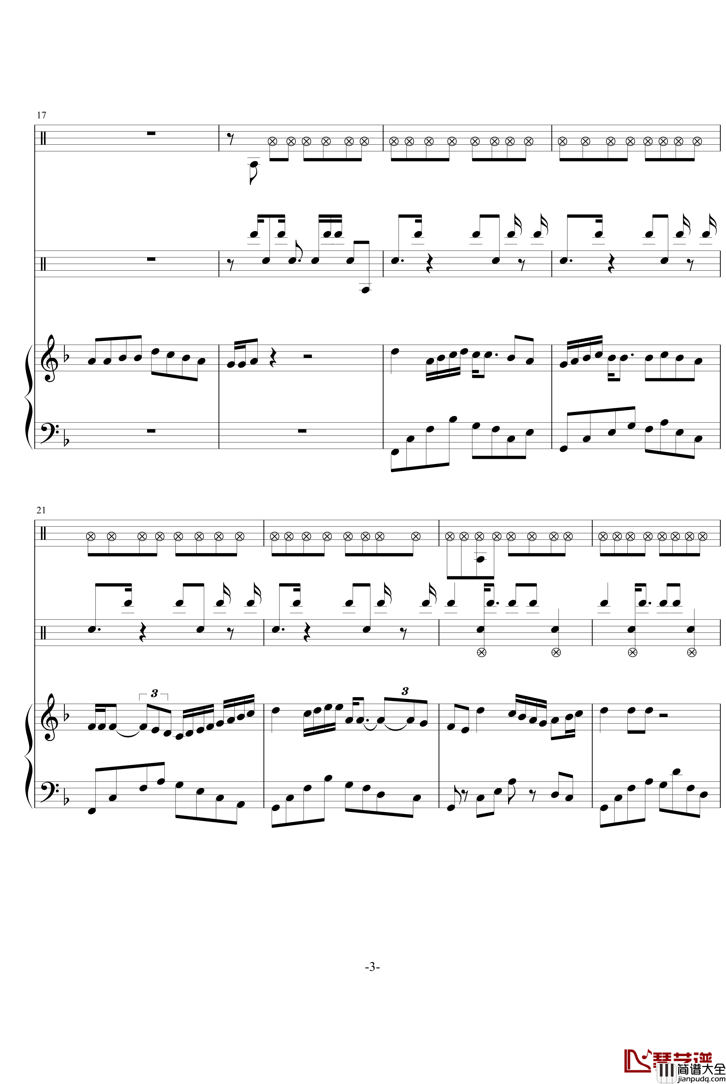 秋枫组曲二钢琴谱_swenl