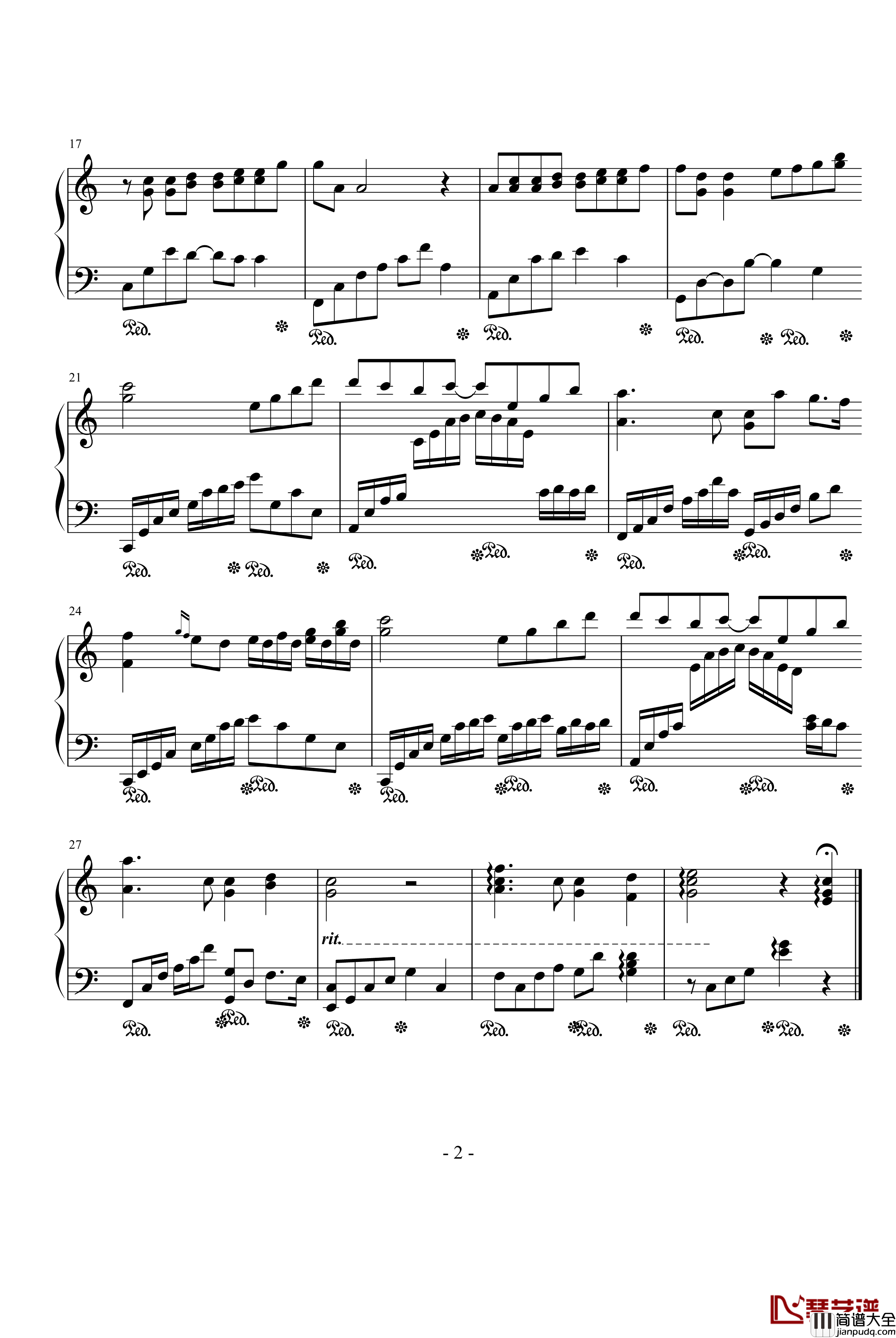 click入黄金屋钢琴插曲钢琴谱_影视