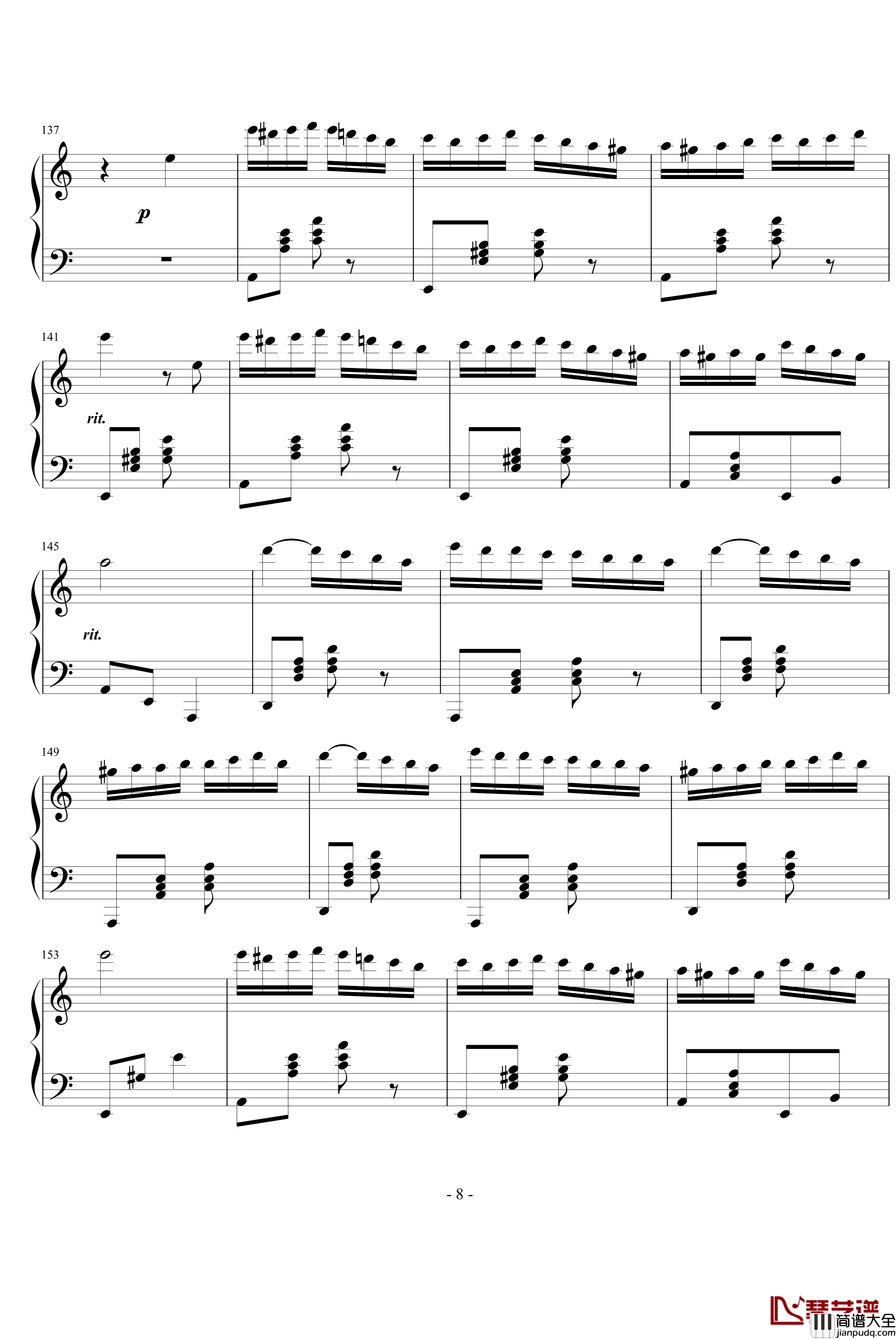 Pagrag钢琴谱_马克西姆_Maksim·Mrvica