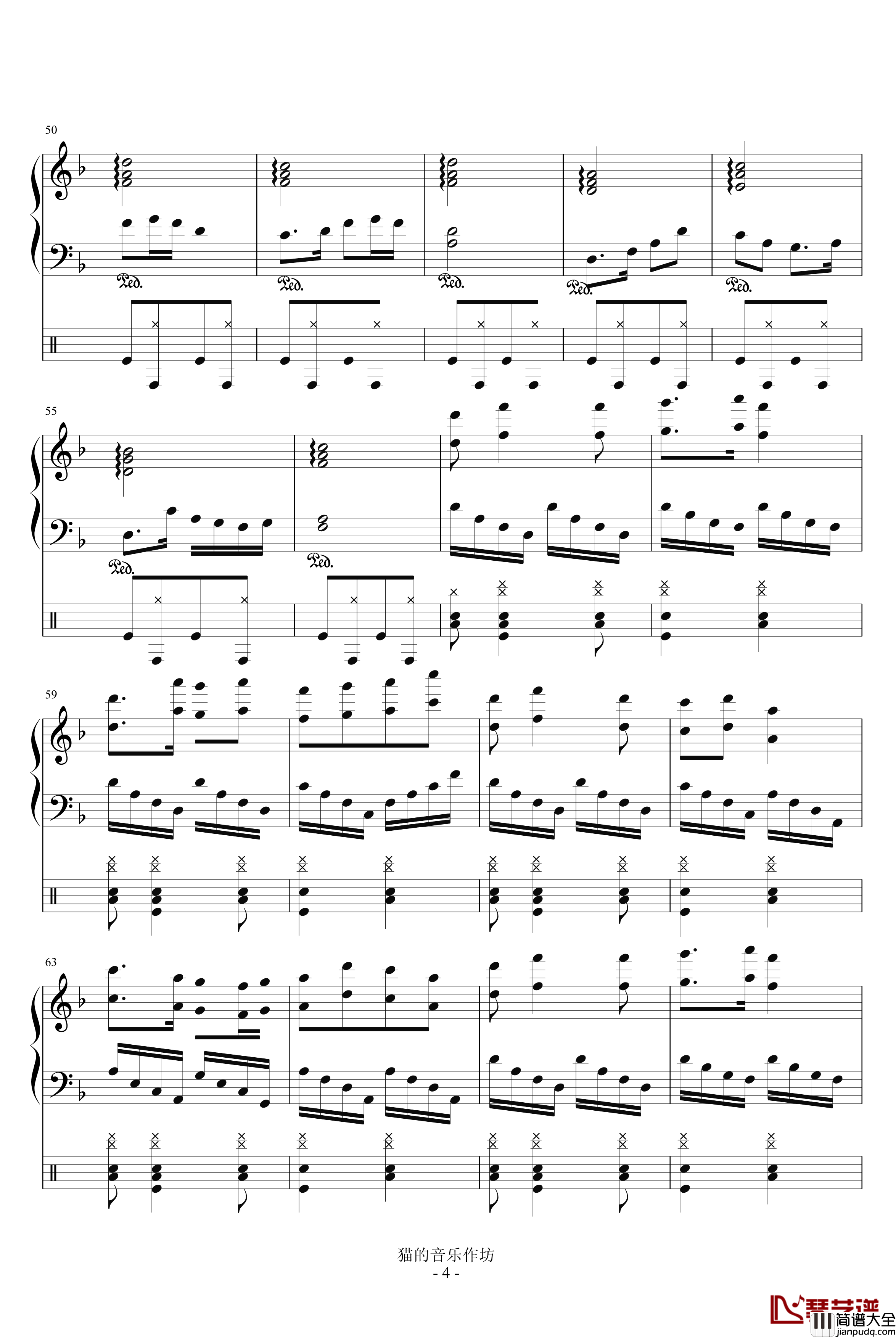 喜庆的曲调钢琴谱_音乐作坊