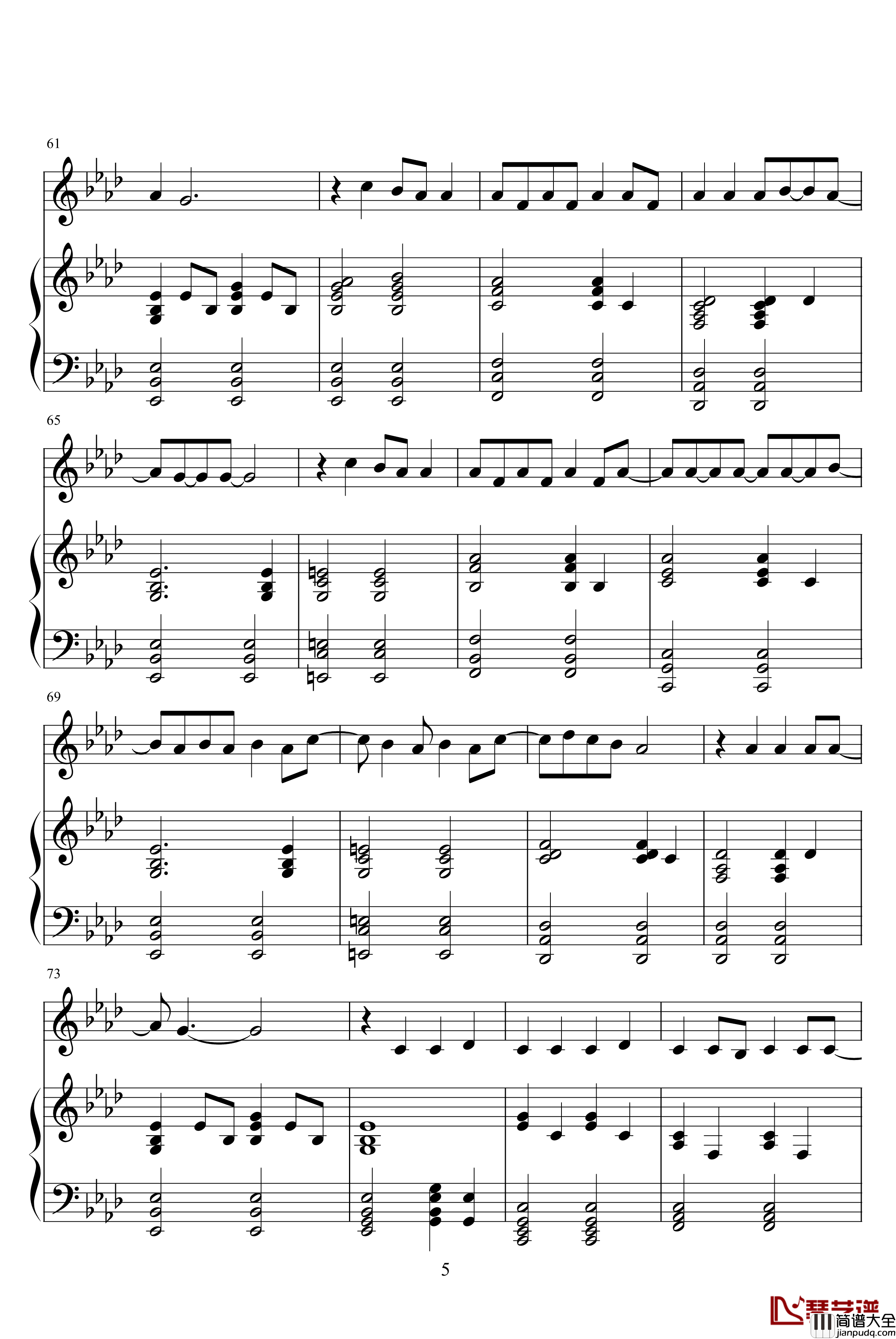 because_of_you钢琴谱_Kelly_Clarkson