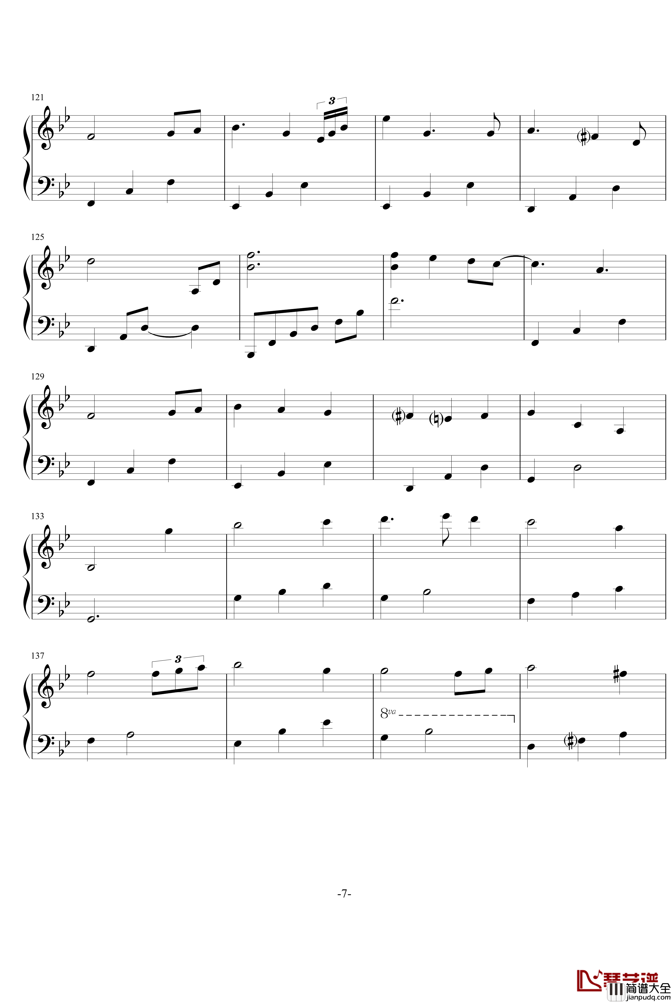 Greensleaves钢琴谱_世界名曲