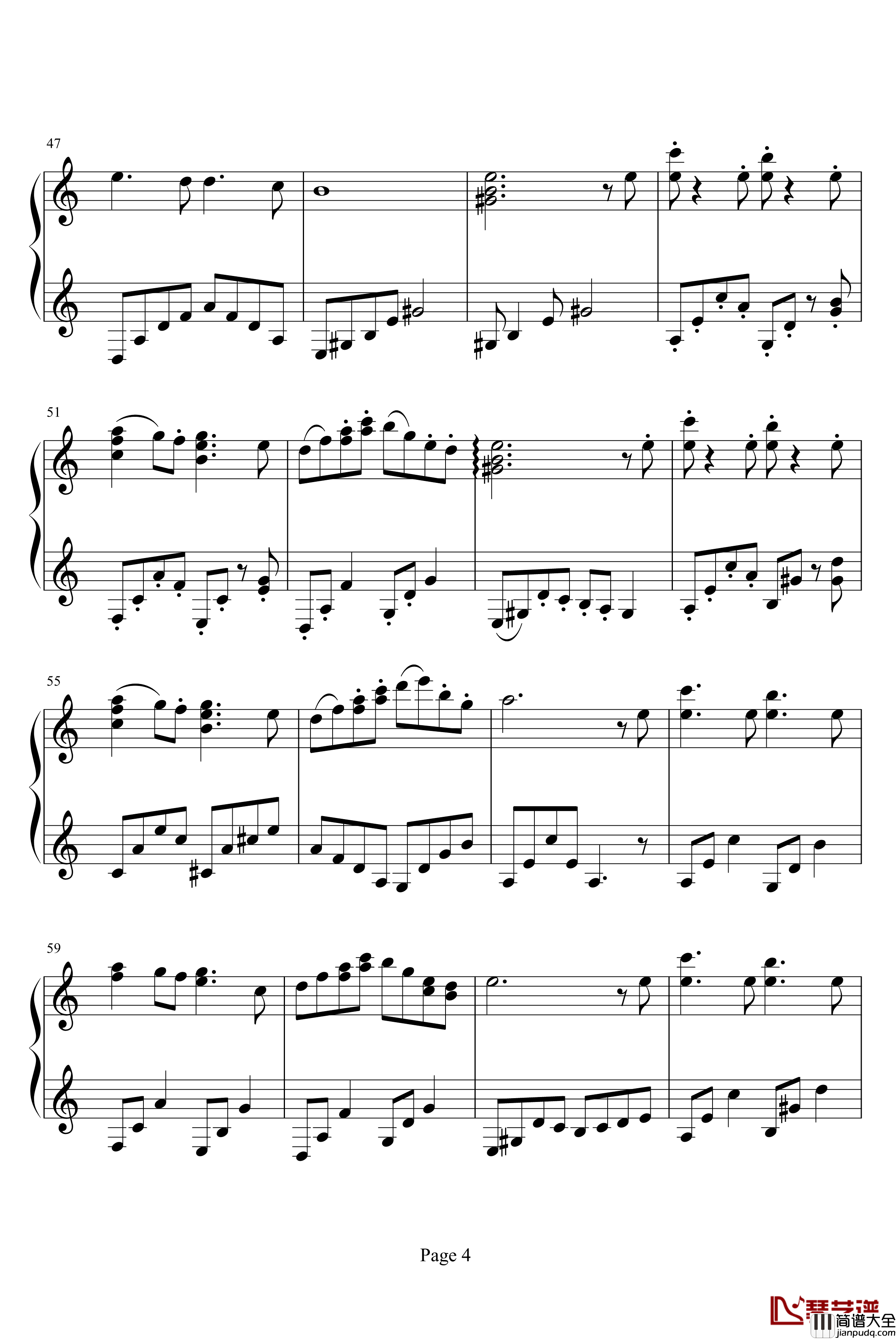 THE_CHANGING_SEASONS钢琴谱_久石让