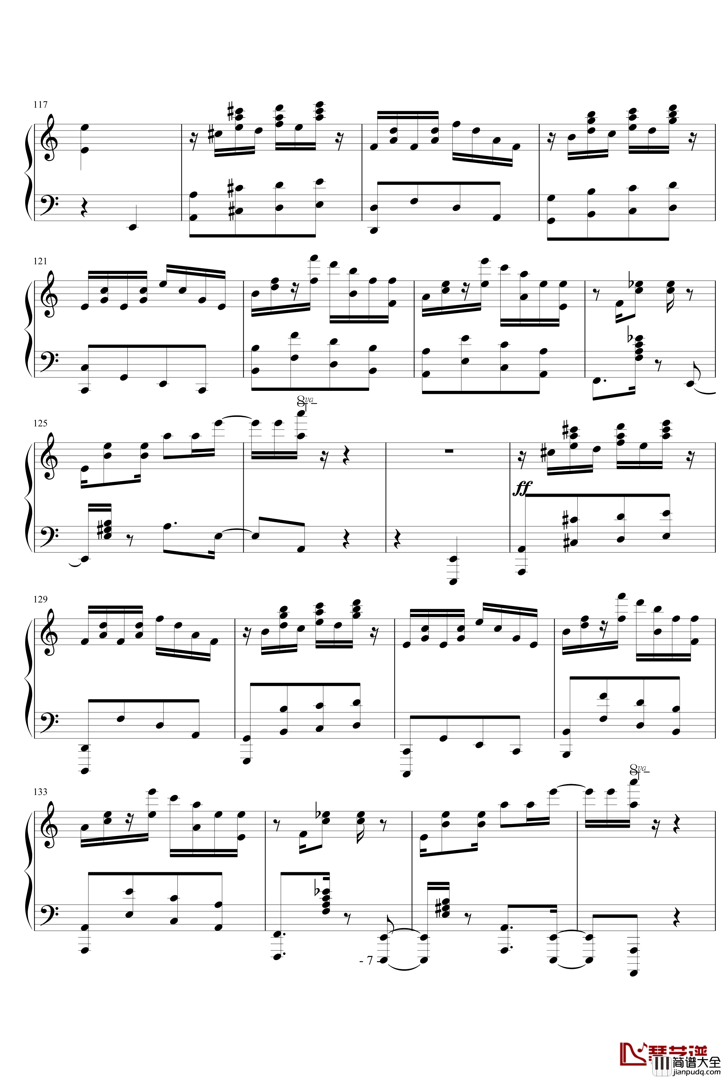 Pagrag钢琴谱_马克西姆_Maksim·Mrvica