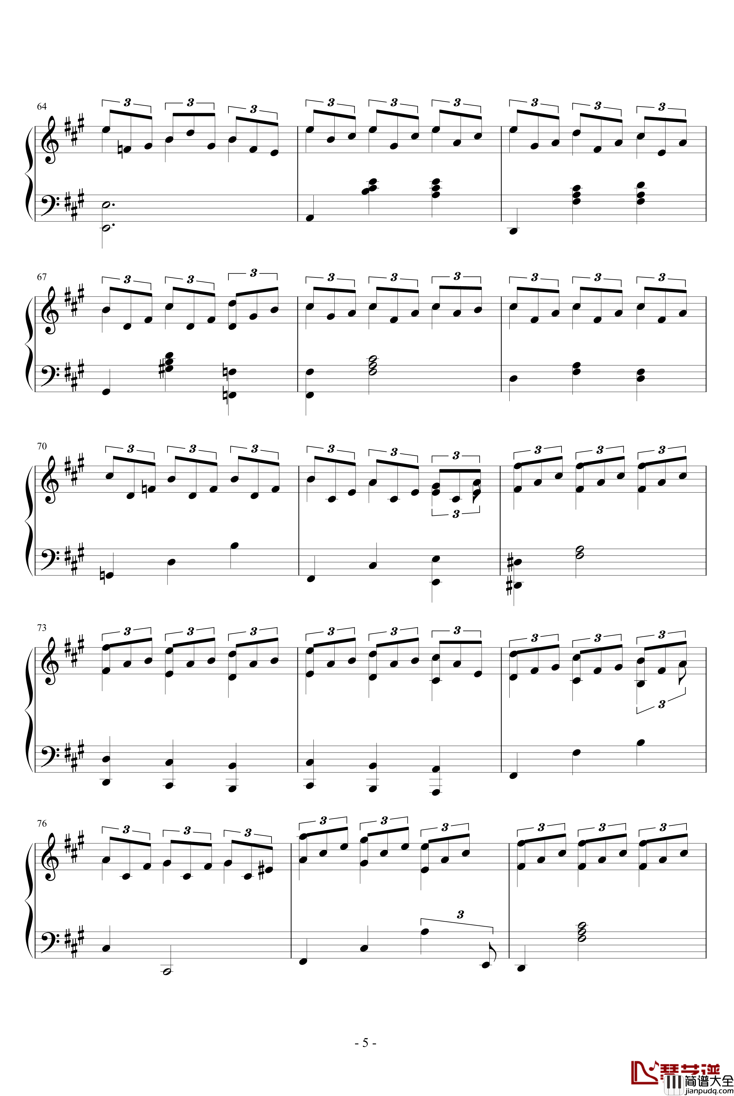 Sunday钢琴谱_joe_hisaishi