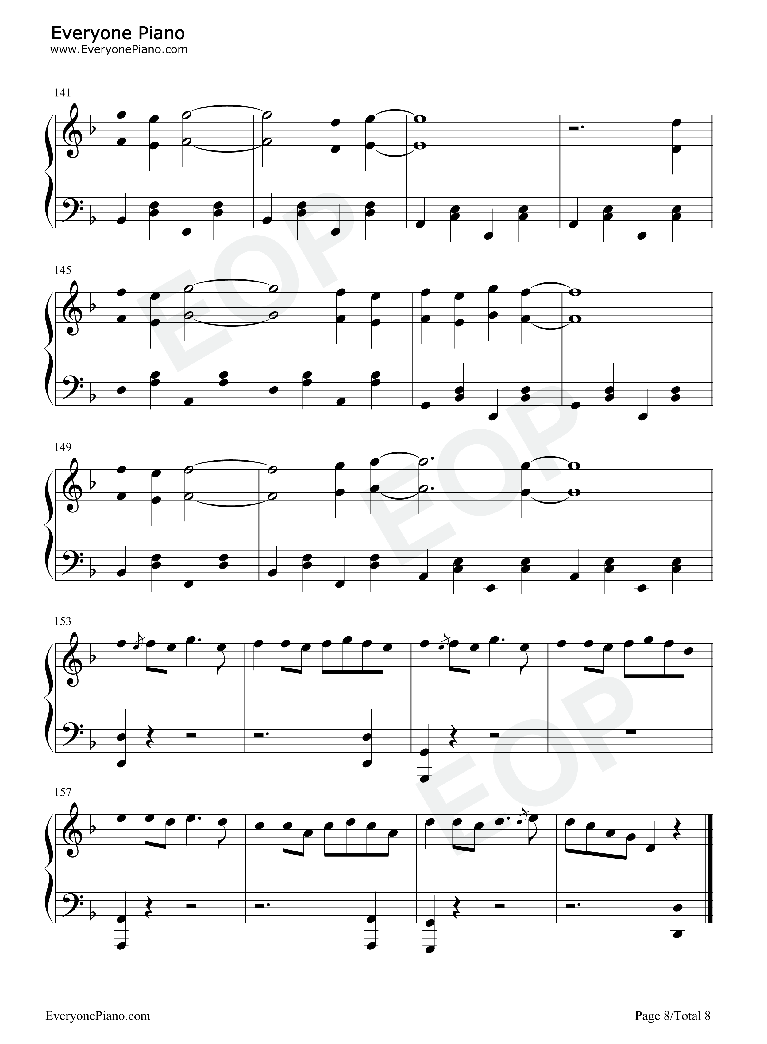 Fairytale钢琴谱_Alexander_Rybak