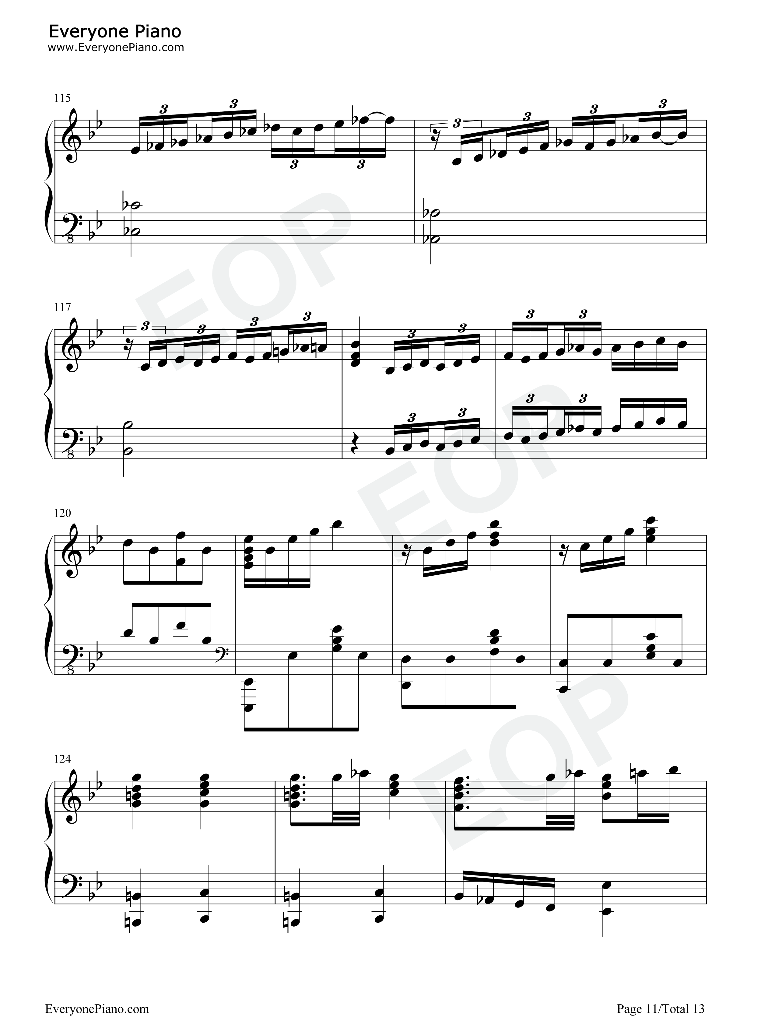 波西米亚狂想曲钢琴谱_皇后乐队_Queen