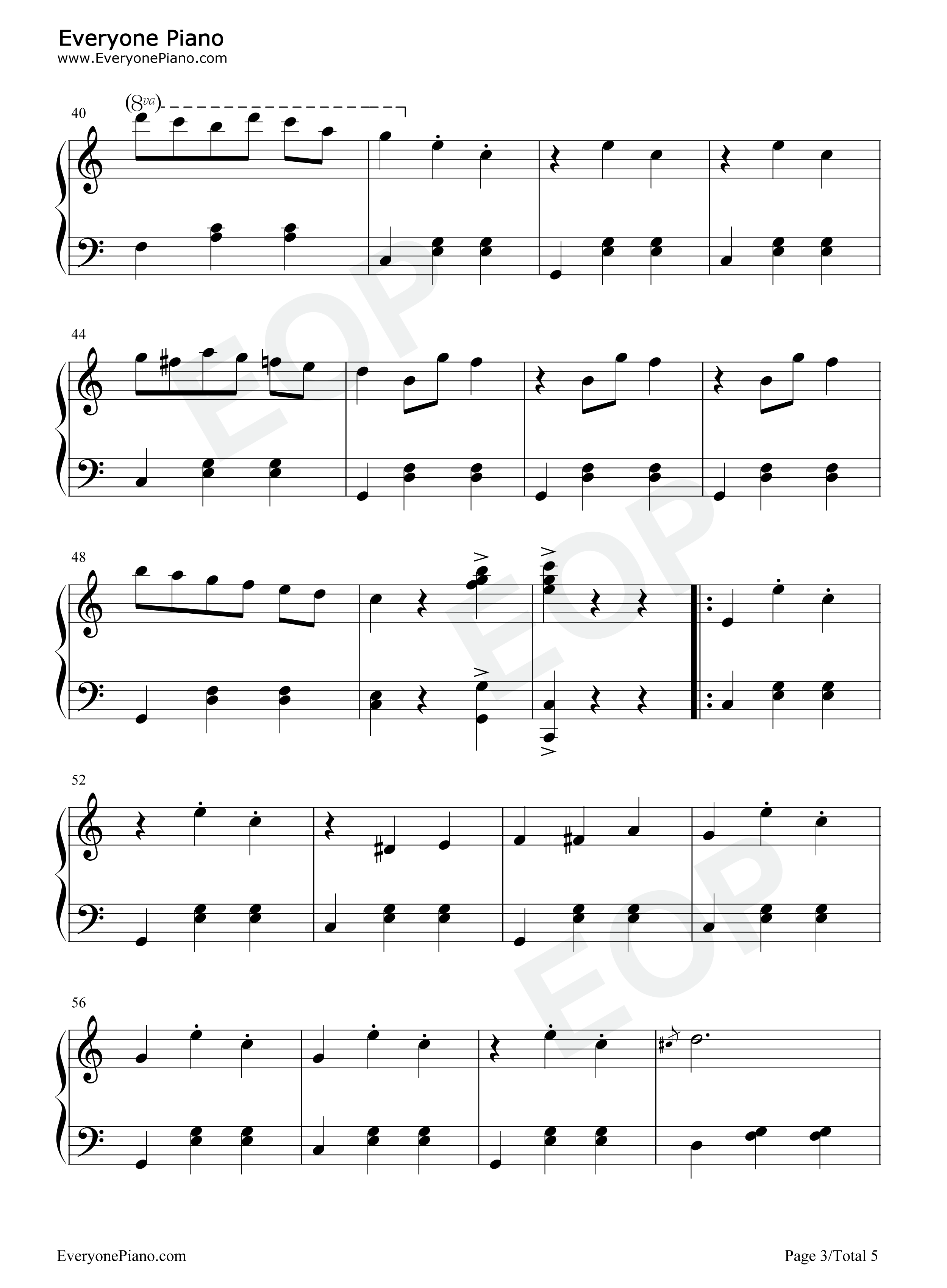 杜鹃圆舞曲钢琴谱_约翰·埃曼努埃尔_·约纳森_Johan_Emanuel_Jonasson