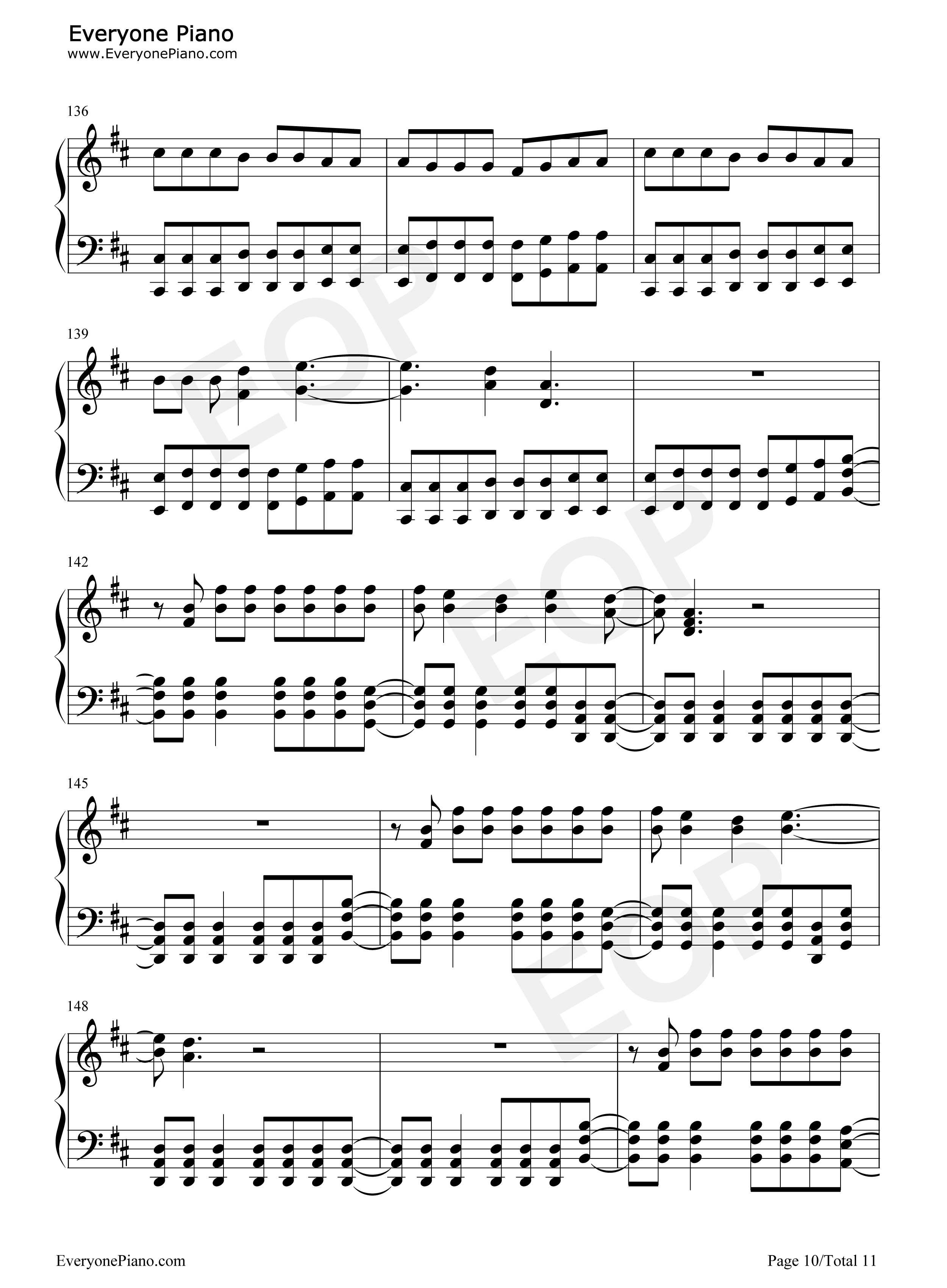 Everlong钢琴谱_Foo_Fighters