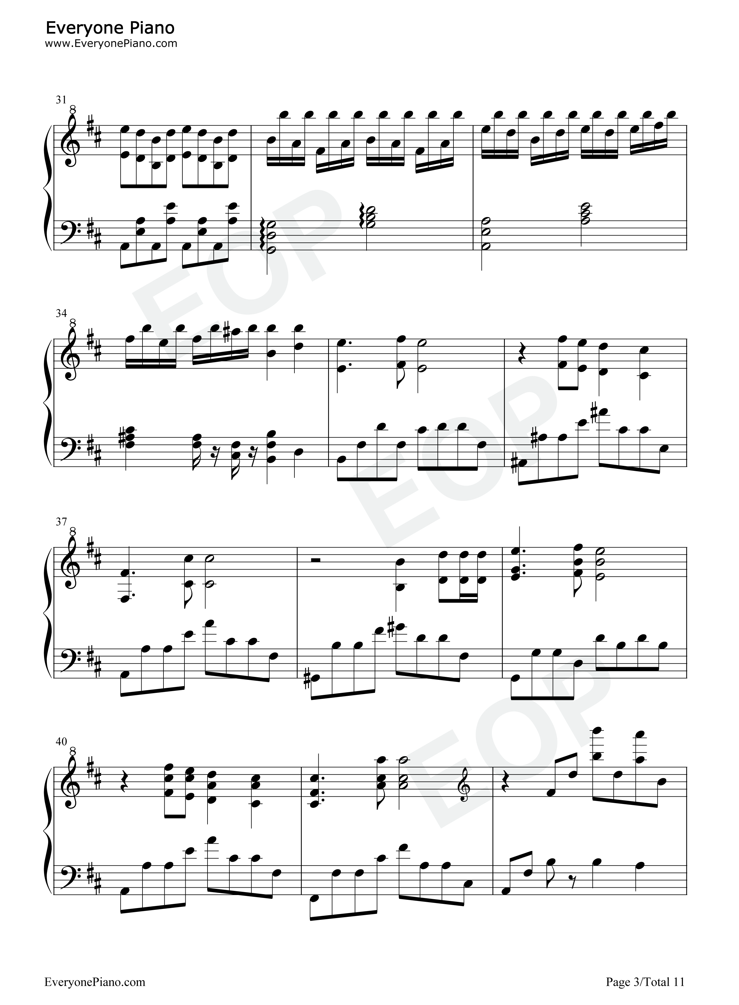 原神曲目串烧钢琴谱_陈致逸_HOYO_MiX
