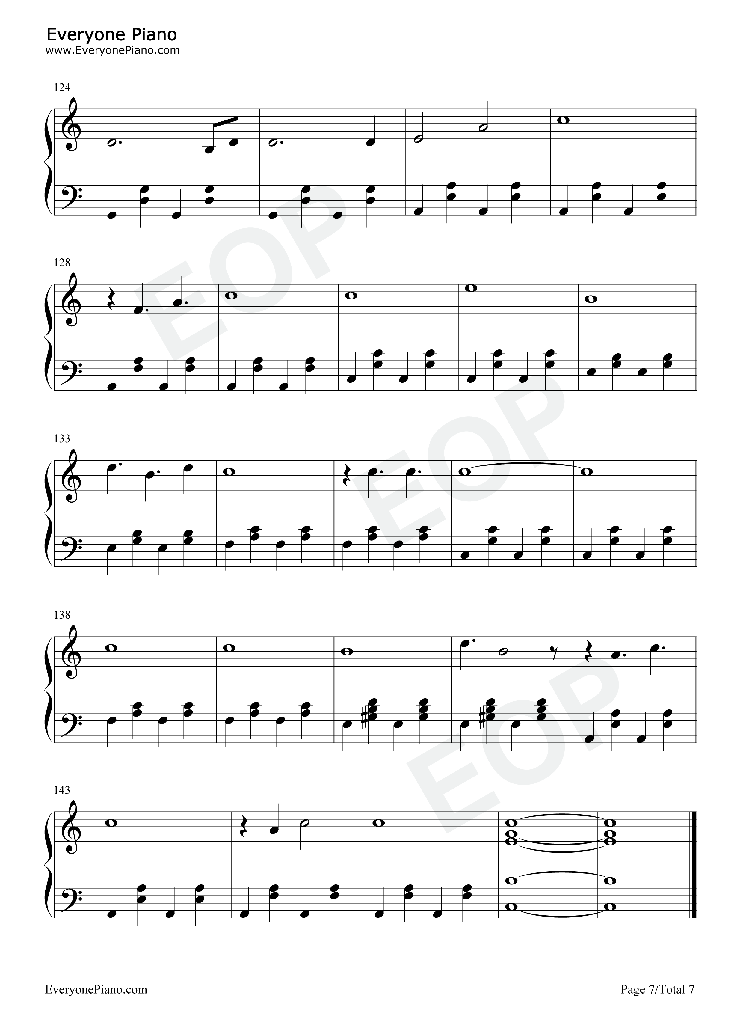 Somewhere_Over_the_Rainbow钢琴谱_Israel_Kamakawiwoʻole