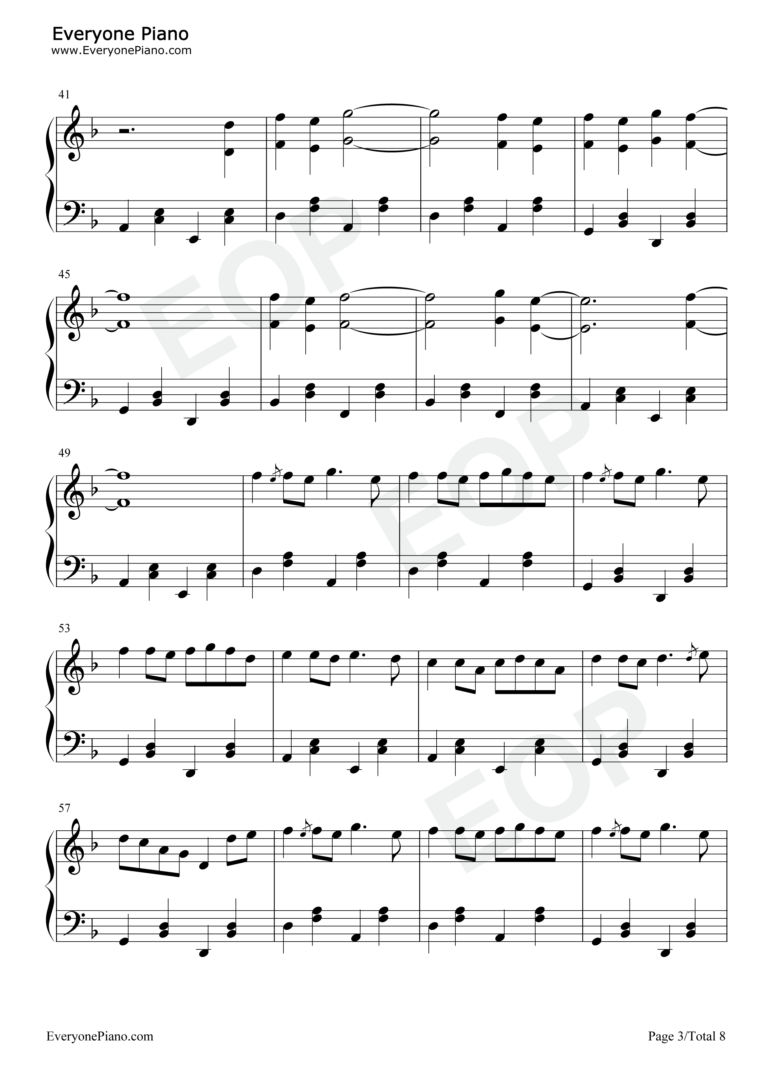 Fairytale钢琴谱_Alexander_Rybak