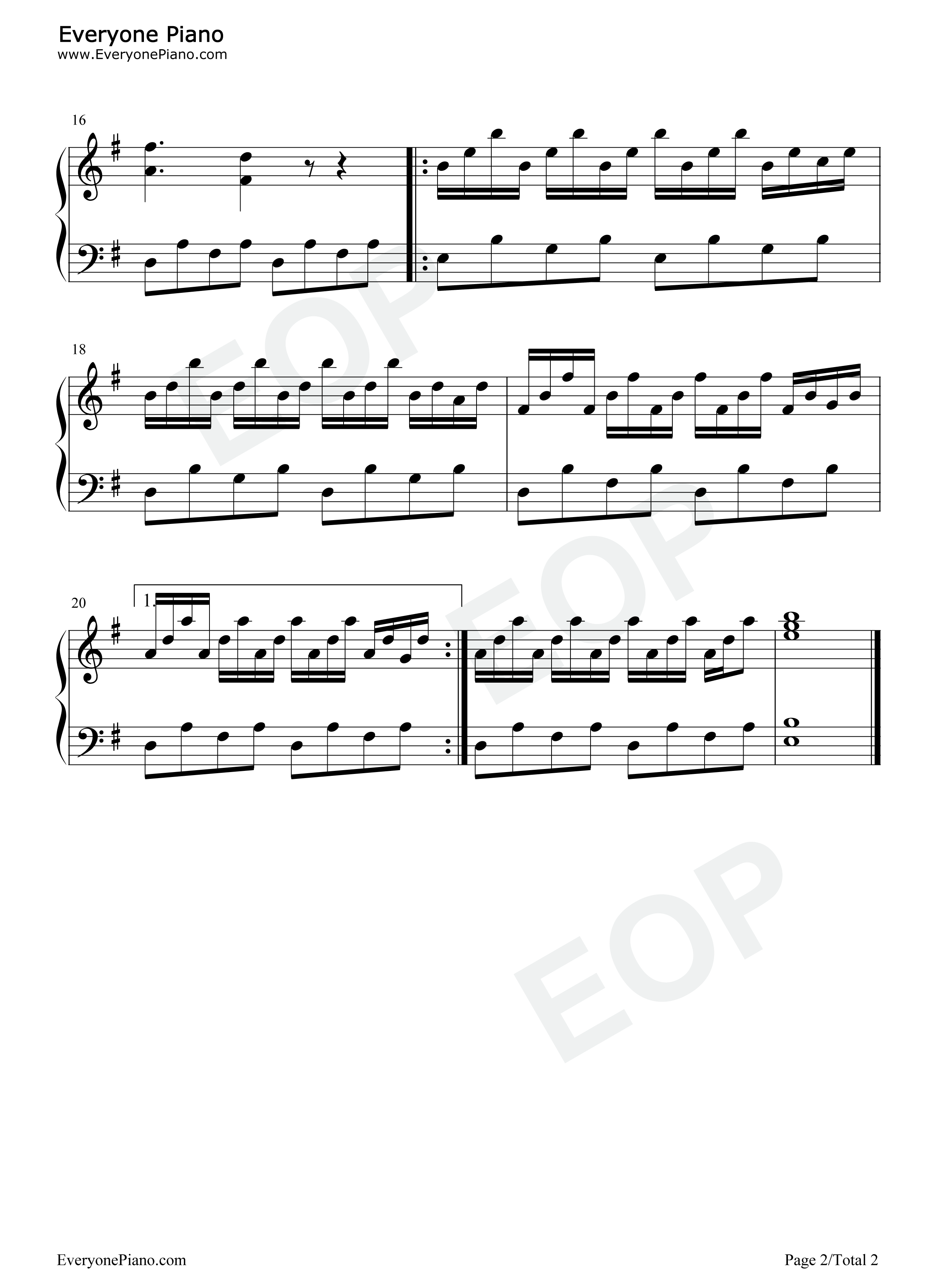 Amelie钢琴谱_Yann_Tiersen