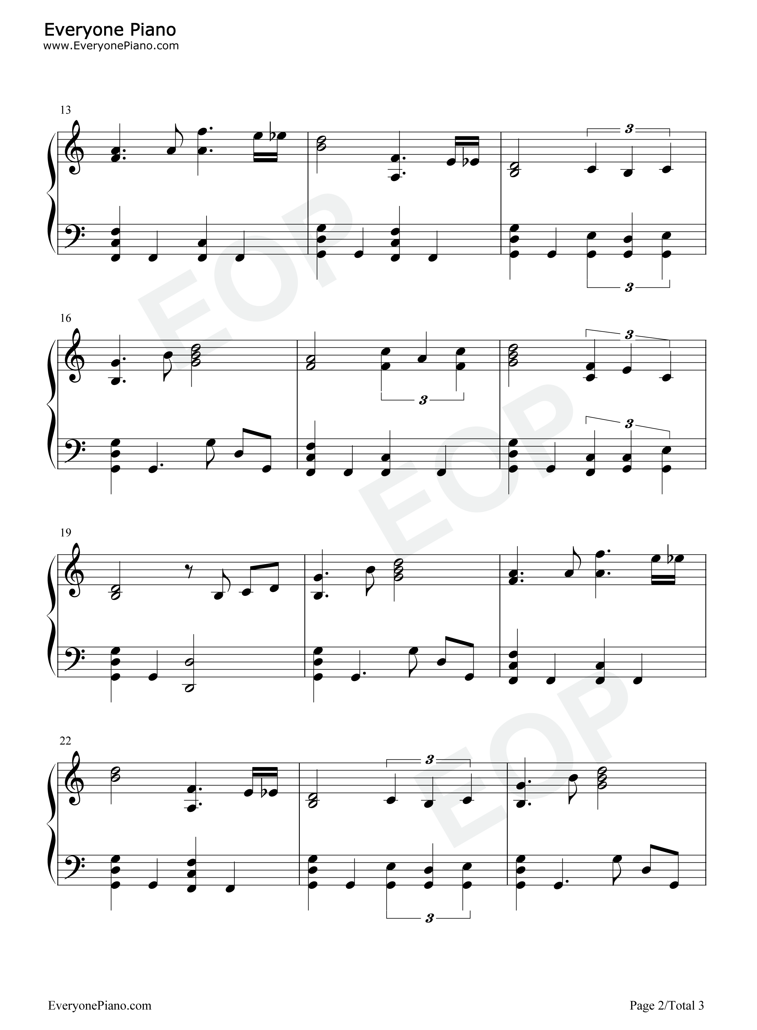 口袋妖怪红宝石蓝宝石主题曲钢琴谱_增田顺一