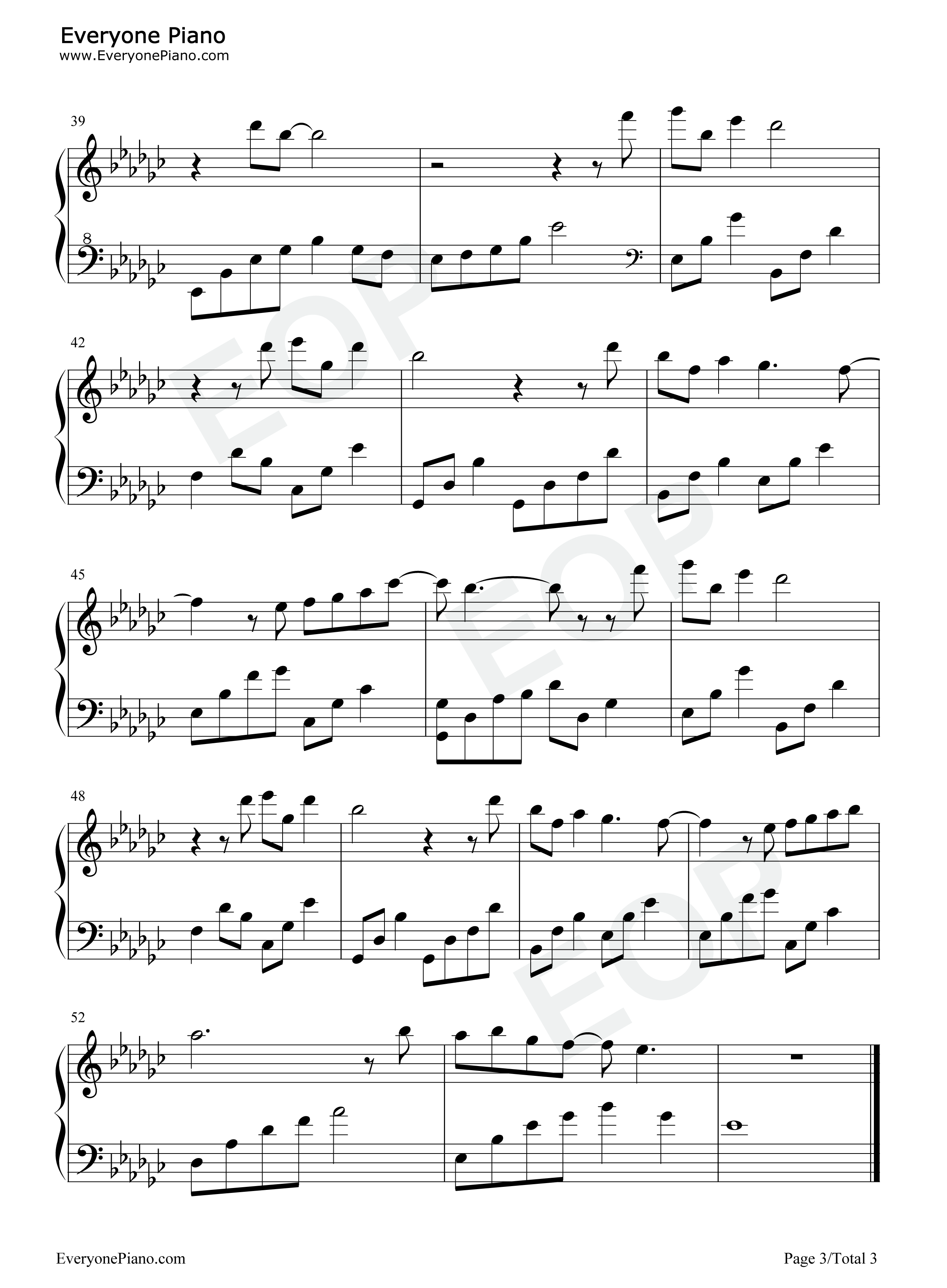 随想曲三钢琴谱_殇小默