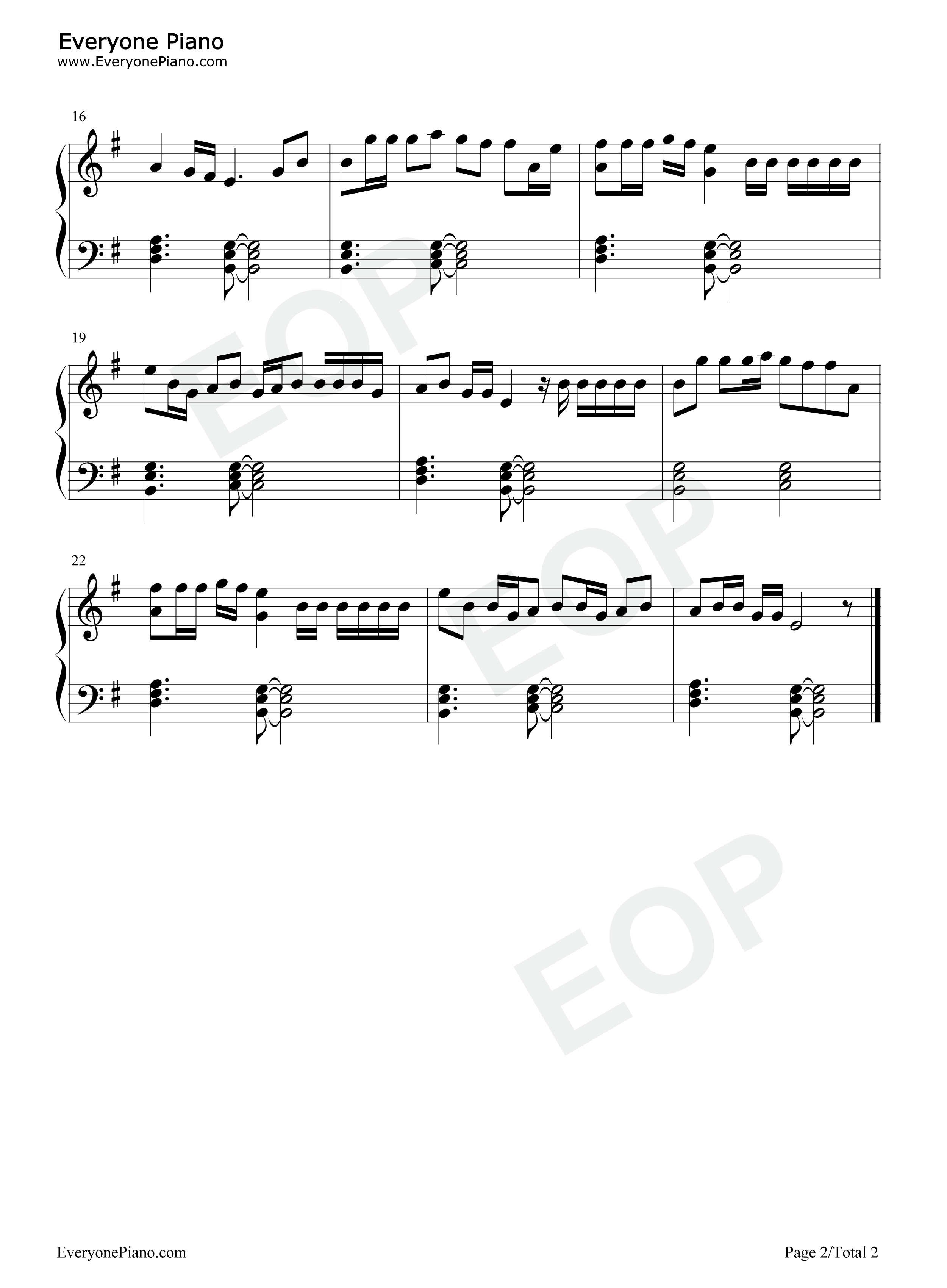 Mockingbird钢琴谱_Eminem