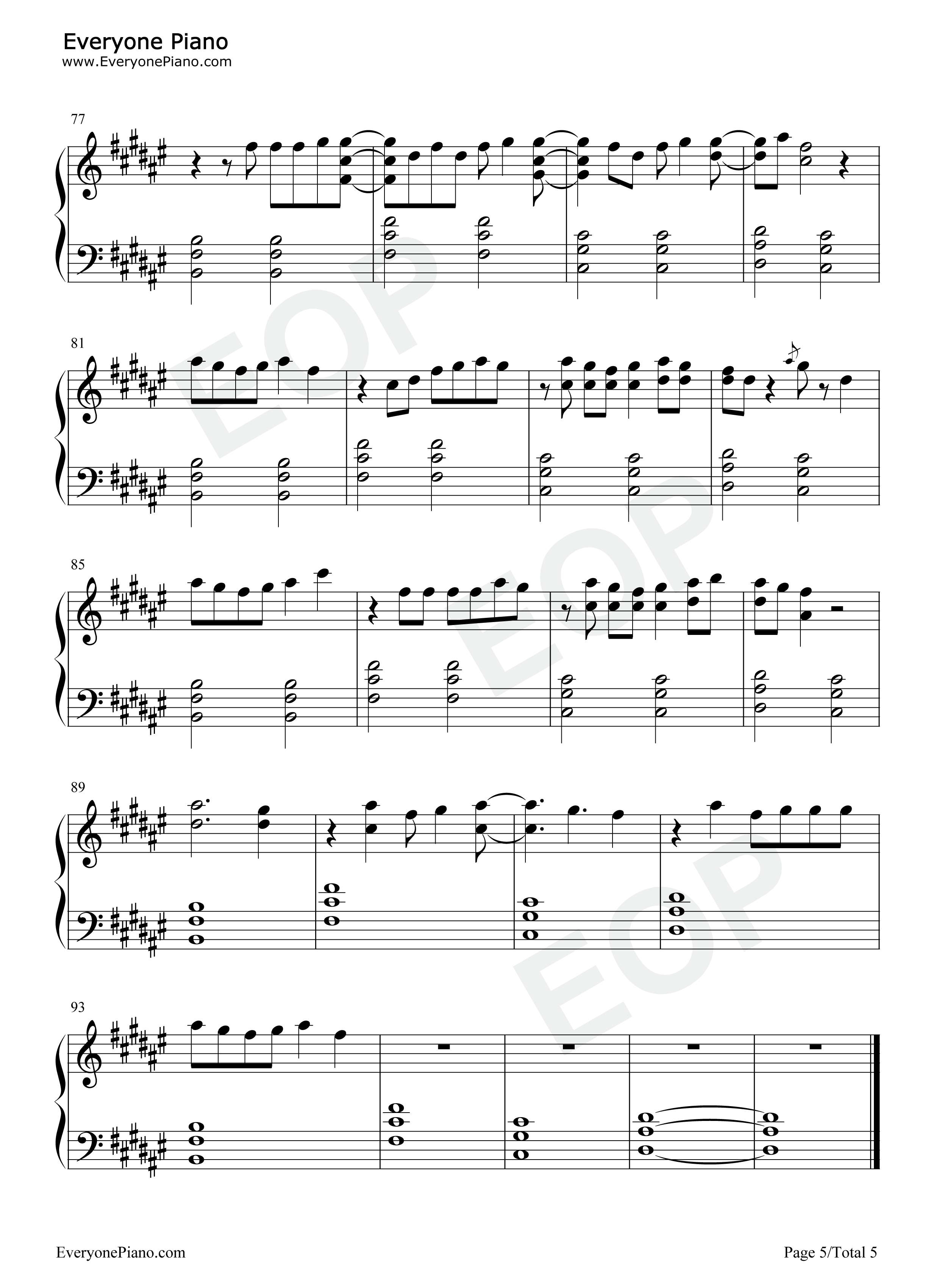All_Eyes_On_Me钢琴谱_Bo_Burnham