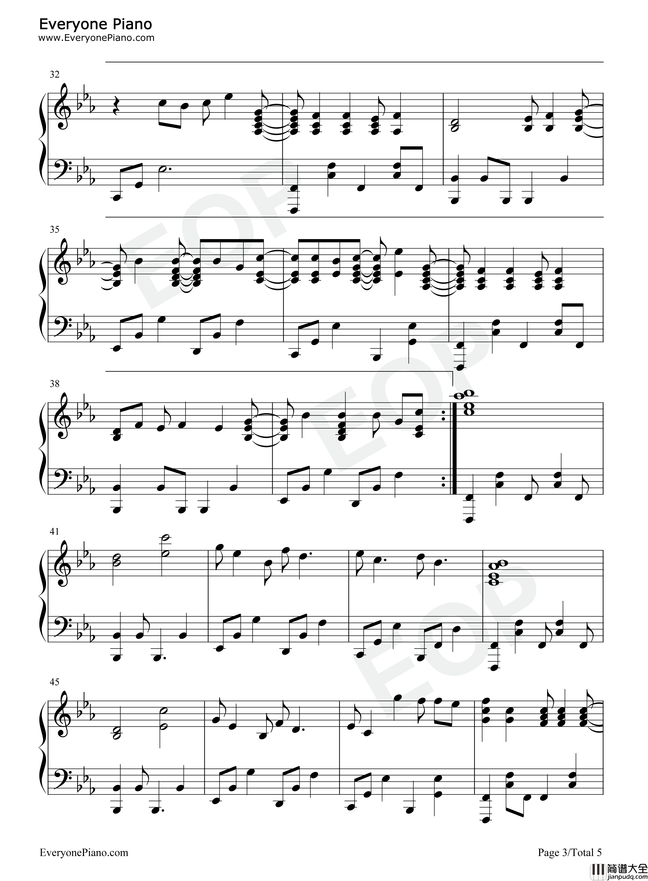 Dancing_in_the_Moonlight钢琴谱_Toploader