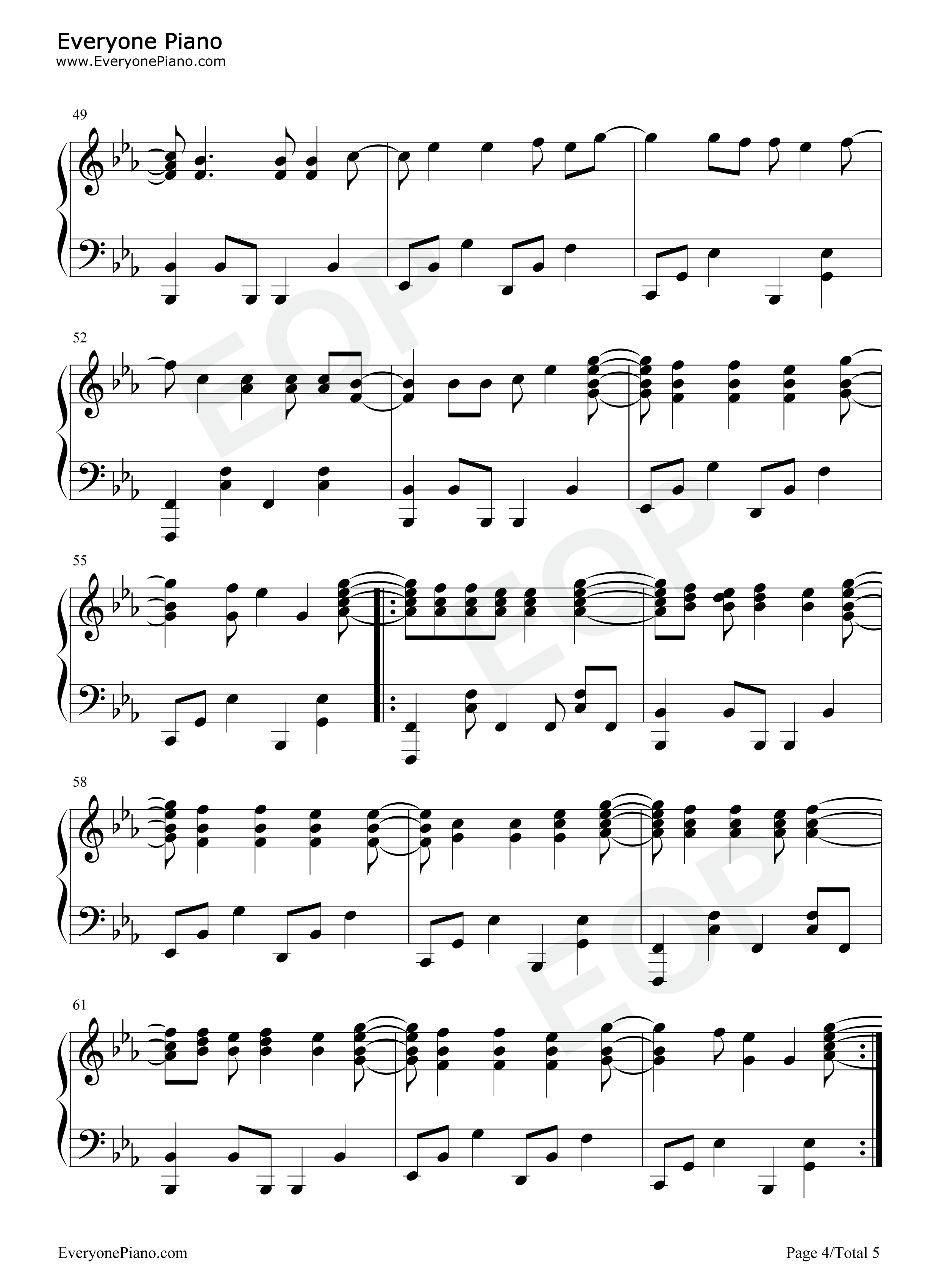 Dancing_in_the_Moonlight钢琴谱_Toploader