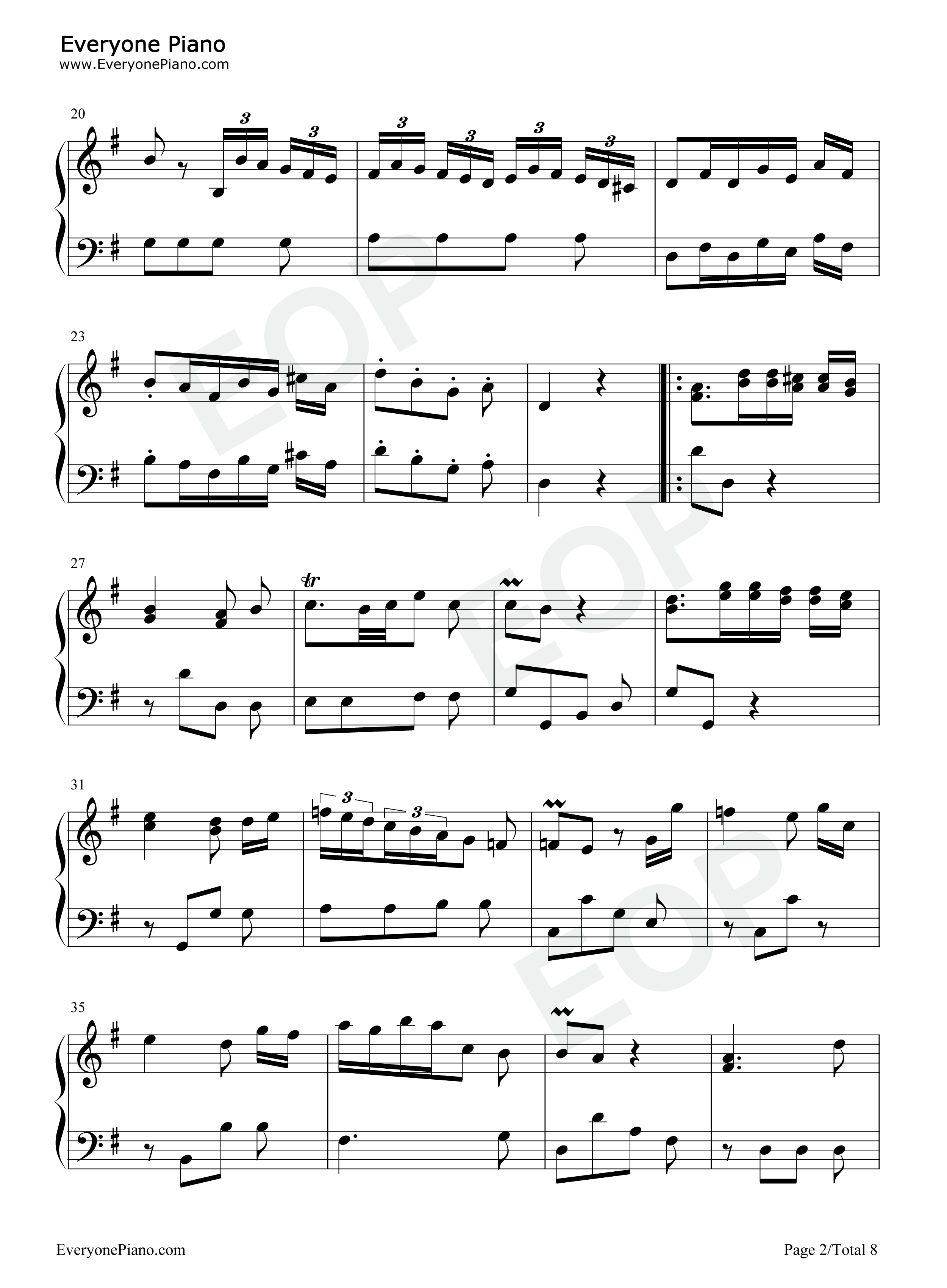 Sonata钢琴谱_Carl_Philipp_Emanuel_Bach