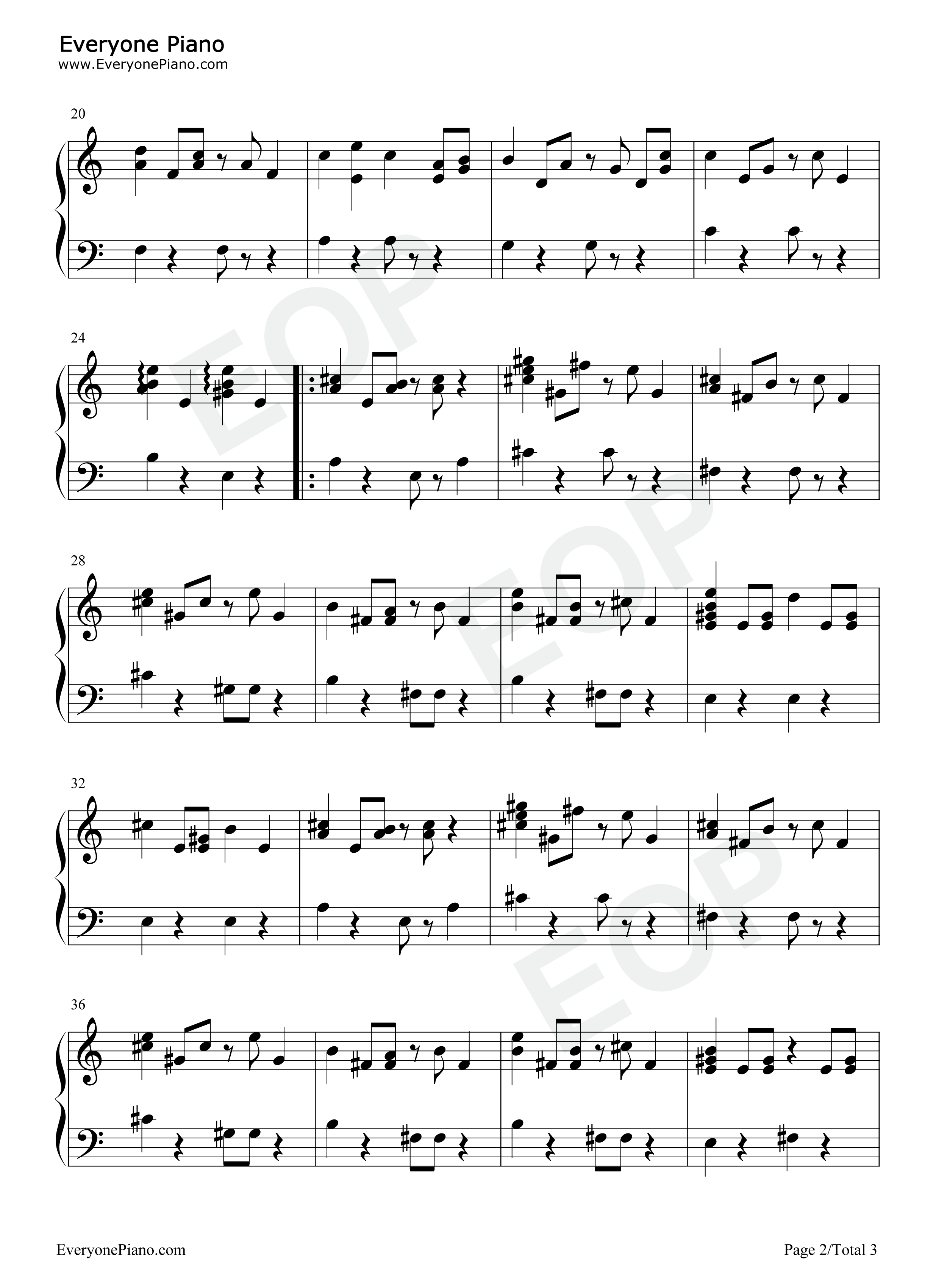 While_My_Guitar_Gently_Weeps钢琴谱_The_Beatles