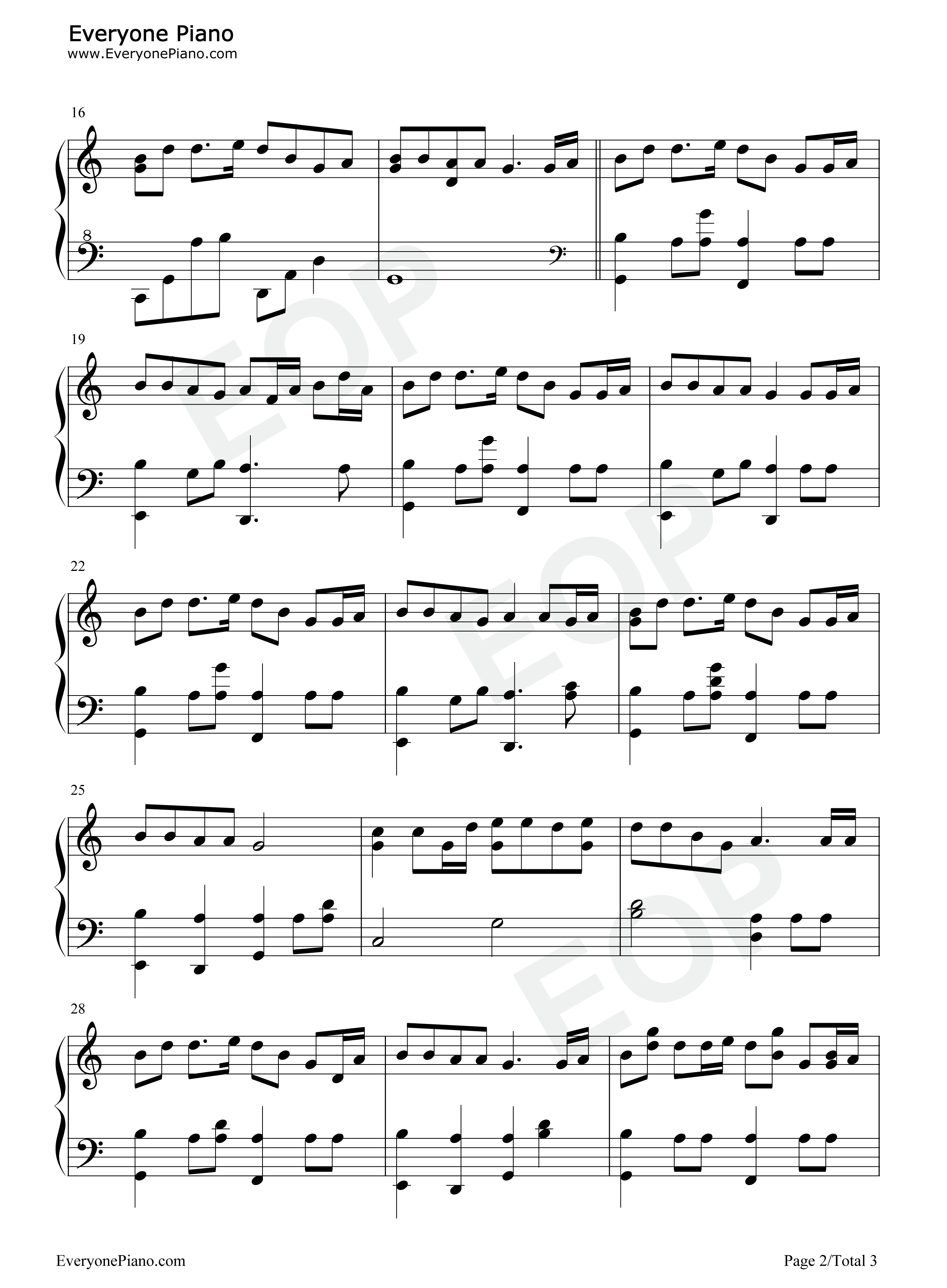 哦苏珊娜钢琴谱_斯蒂芬·福斯特_Stephen_Foster