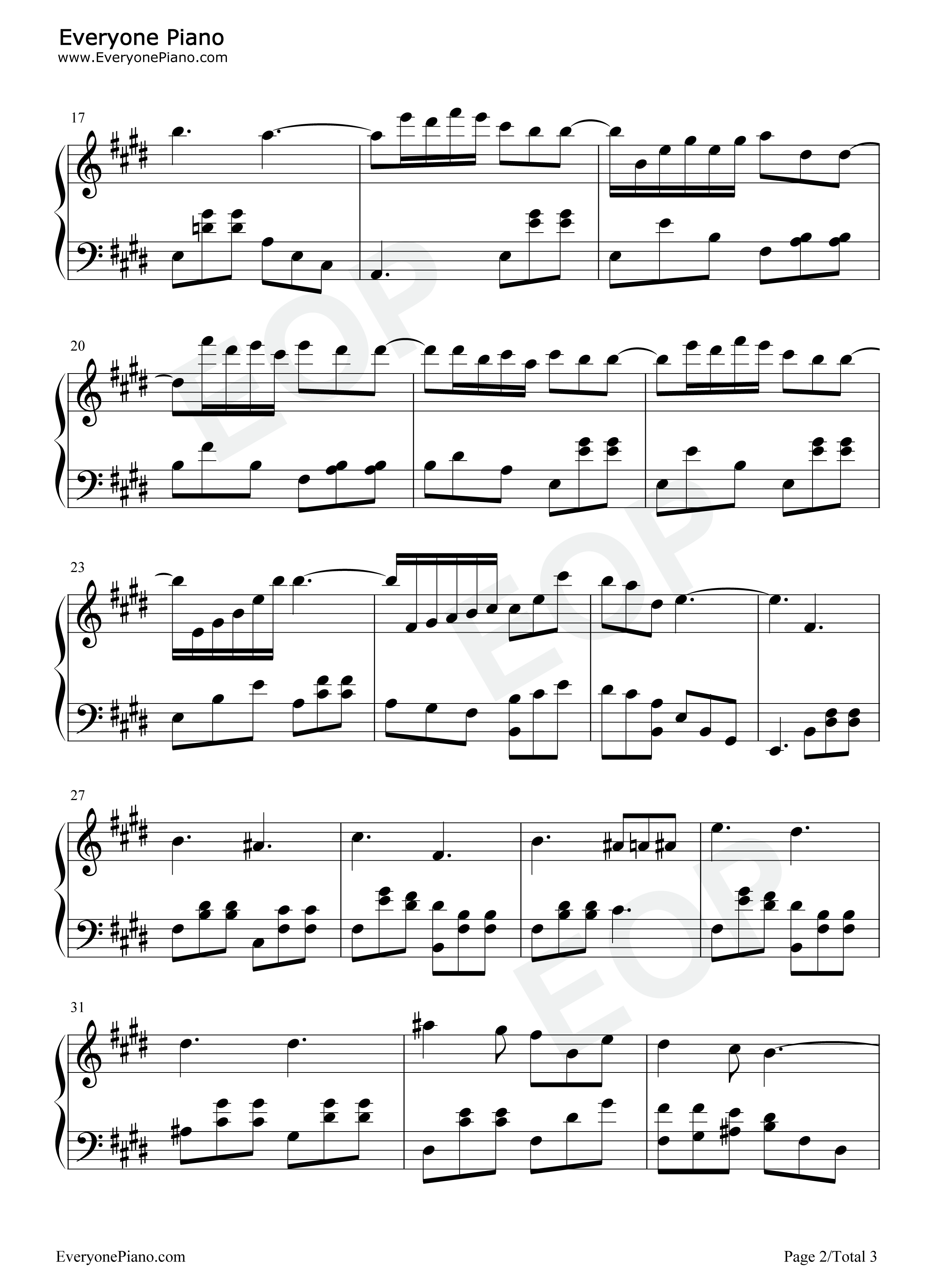 Gran_Vals钢琴谱_Francisco_Tárrega