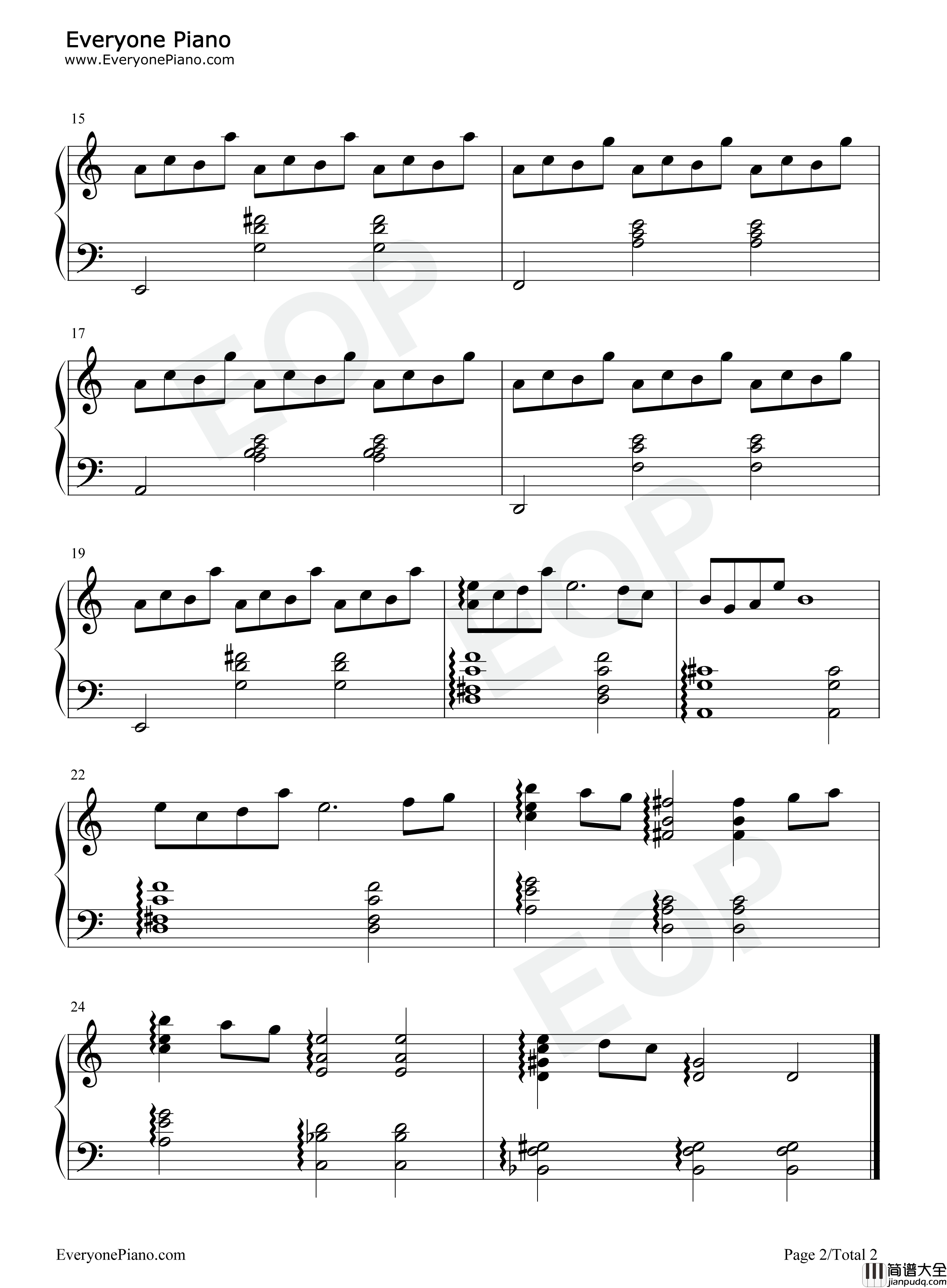 Blu钢琴谱_坂本龙一