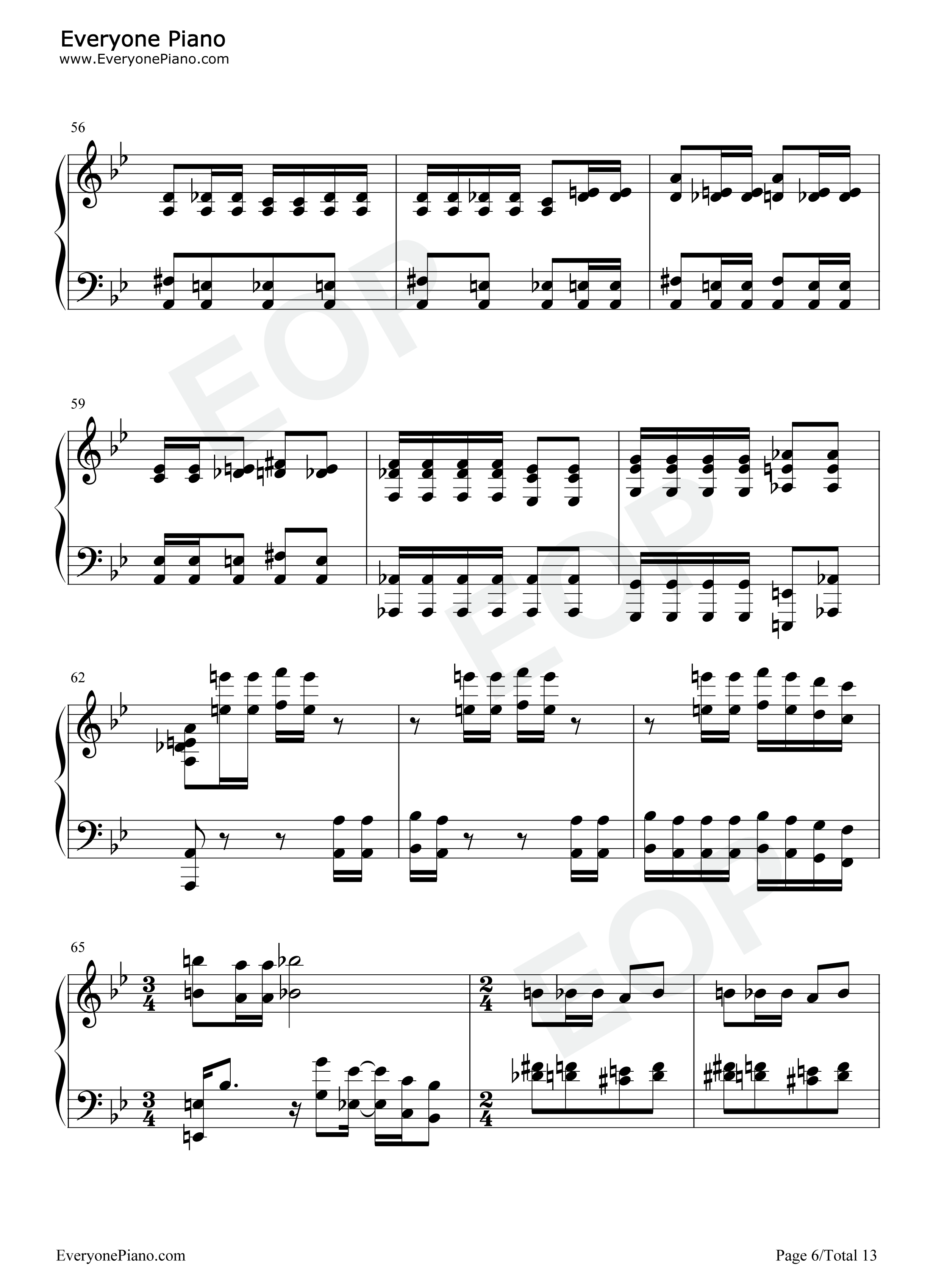波西米亚狂想曲钢琴谱_皇后乐队_Queen